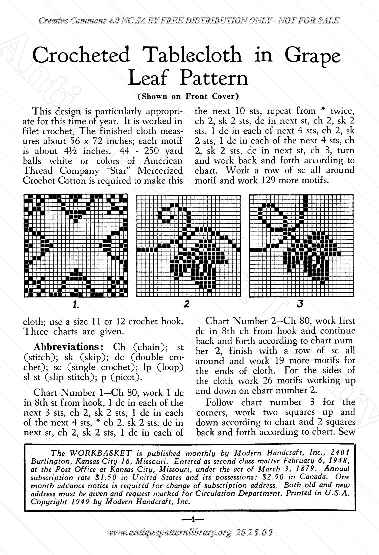 I-WB152 The Workbasket Volume 15 November 1949  No. 2