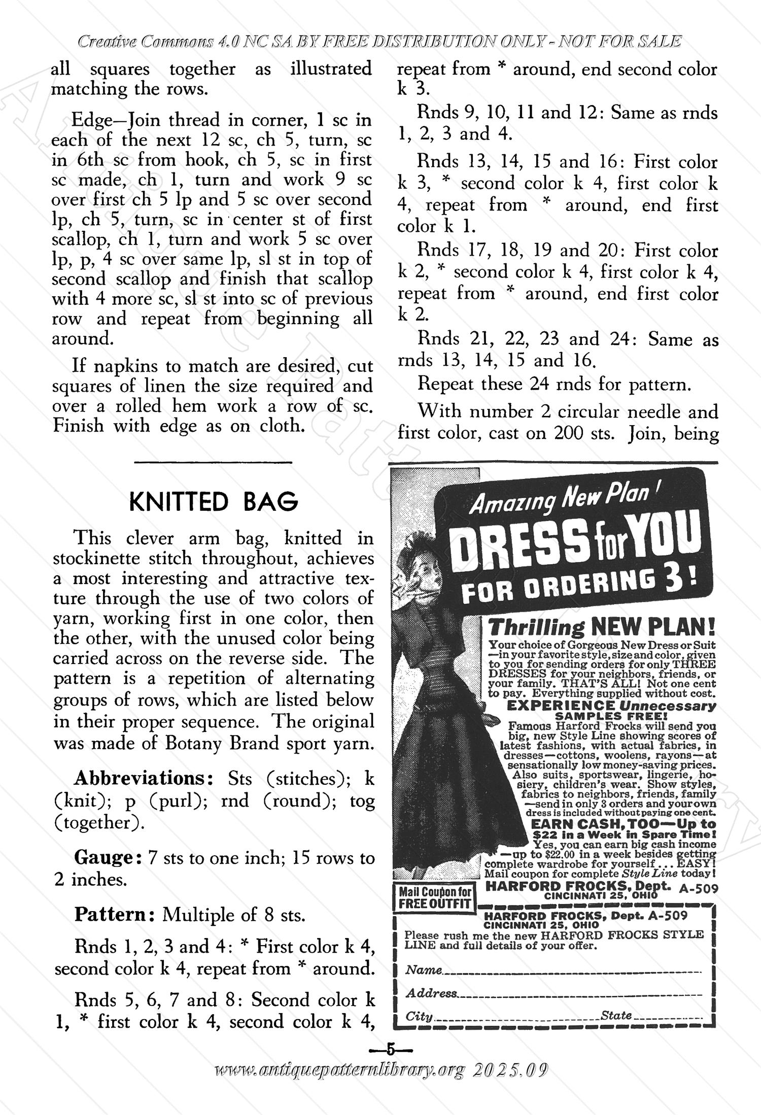 I-WB152 The Workbasket Volume 15 November 1949  No. 2