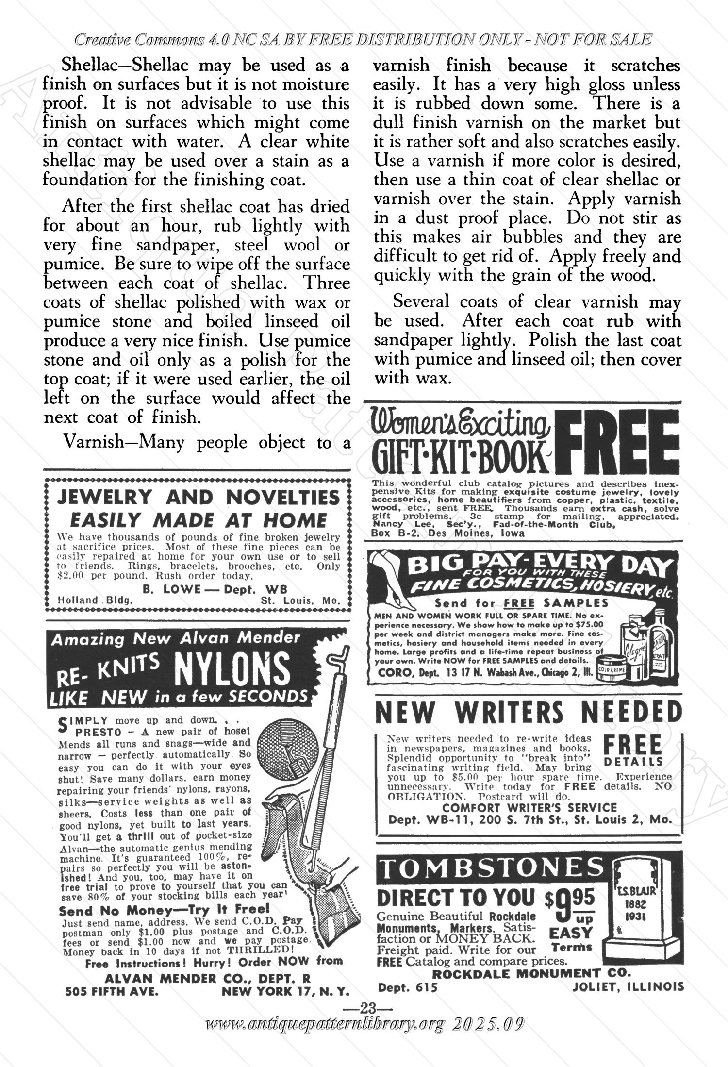 I-WB152 The Workbasket Volume 15 November 1949  No. 2