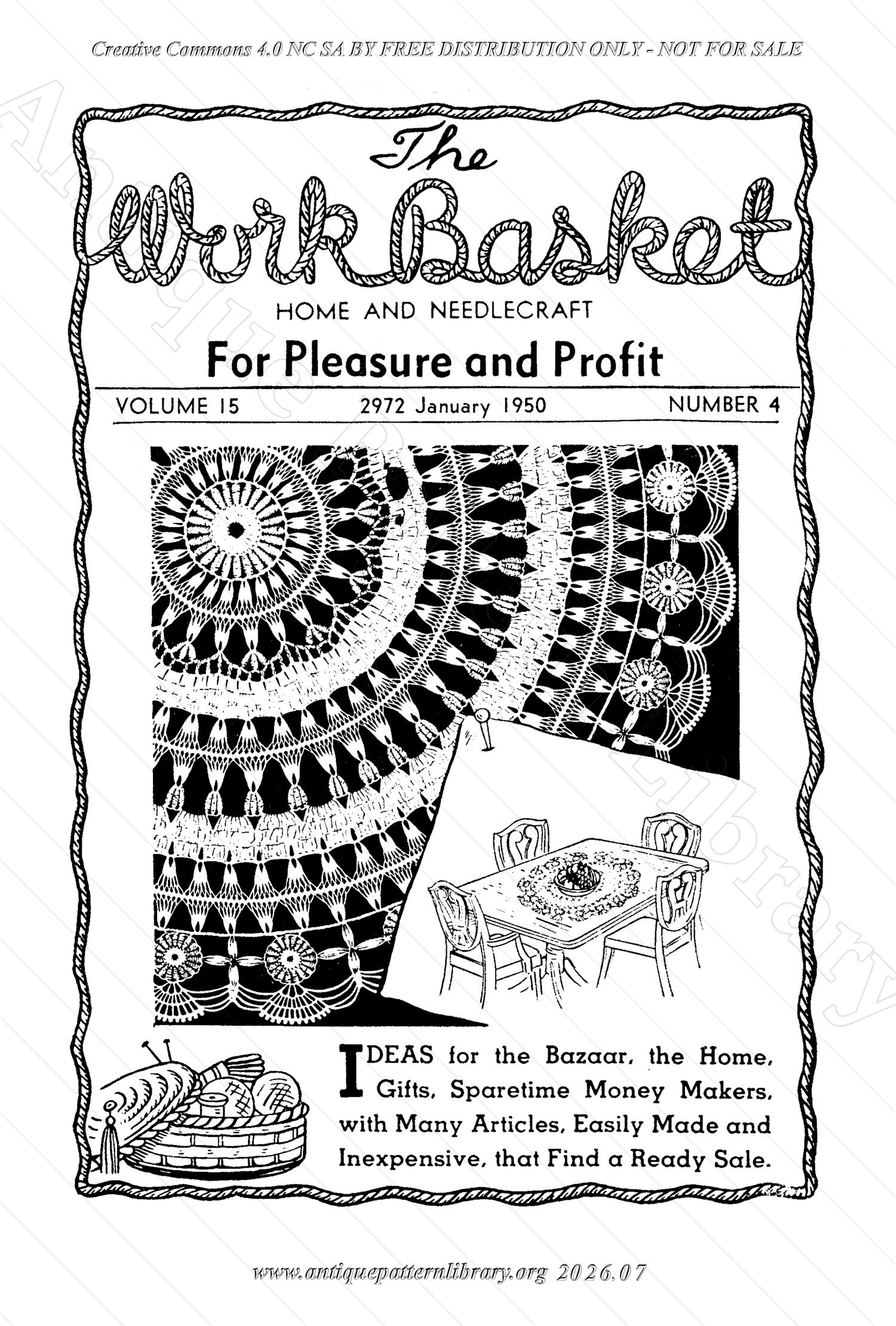 I-WB154 The Workbasket Volume 15 January 1950 No. 4
