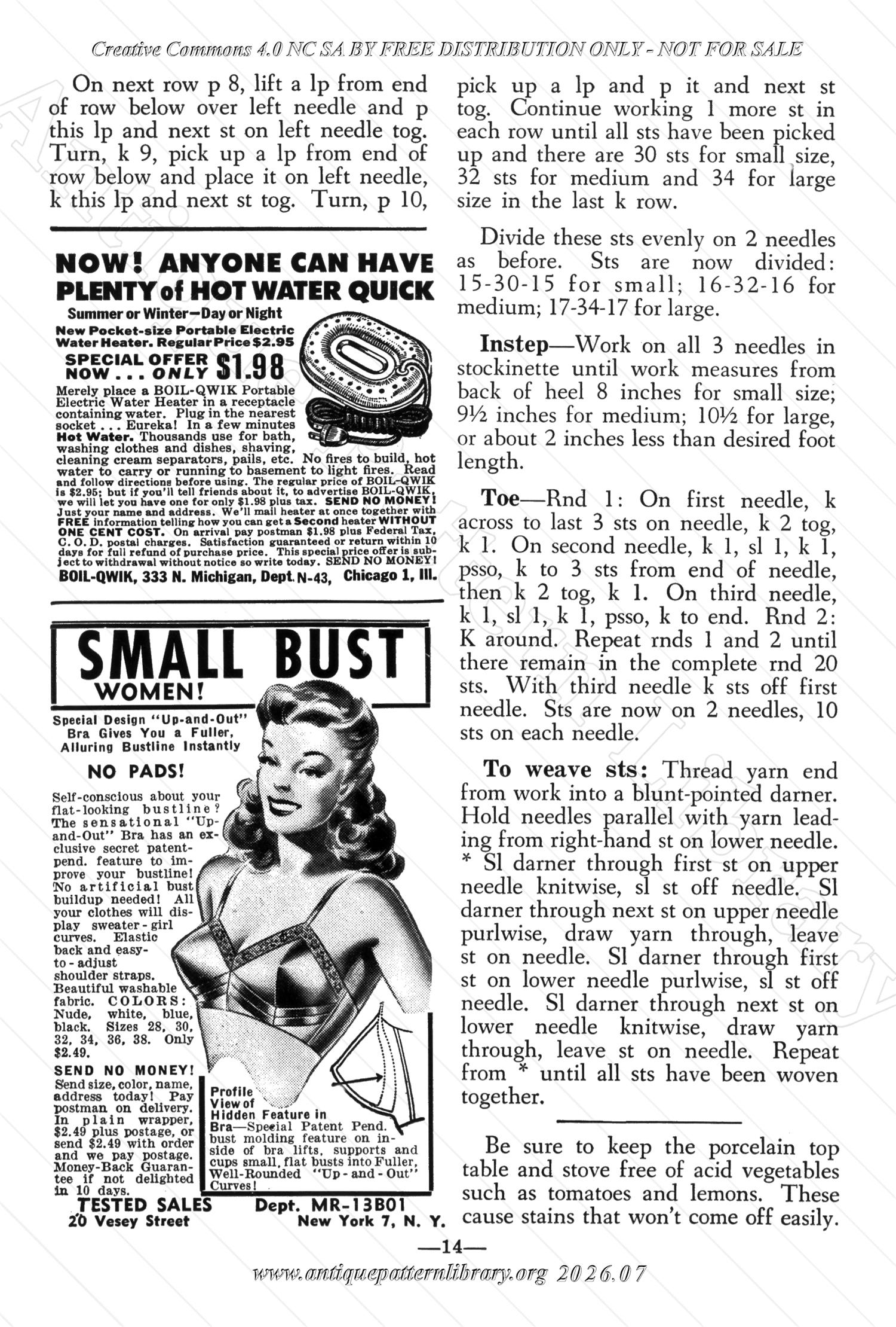 I-WB154 The Workbasket Volume 15 January 1950 No. 4