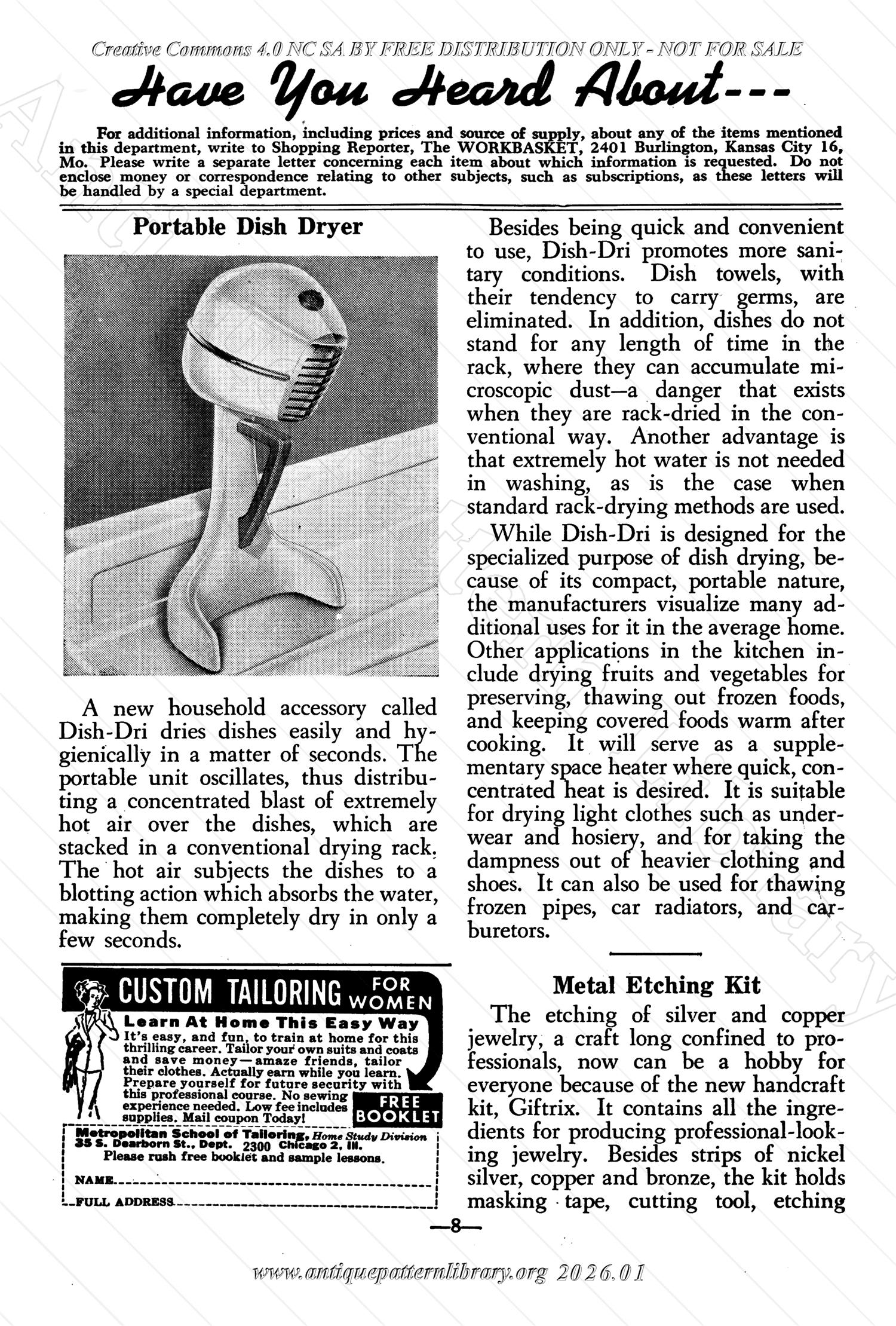 I-WB156 The Workbasket Volume 15 March 1950 No. 6