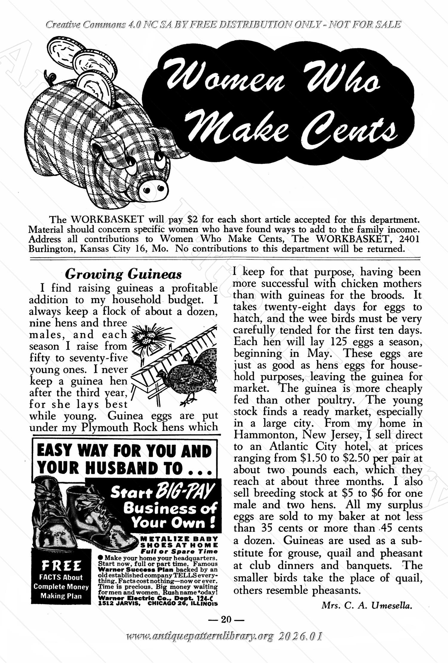I-WB156 The Workbasket Volume 15 March 1950 No. 6