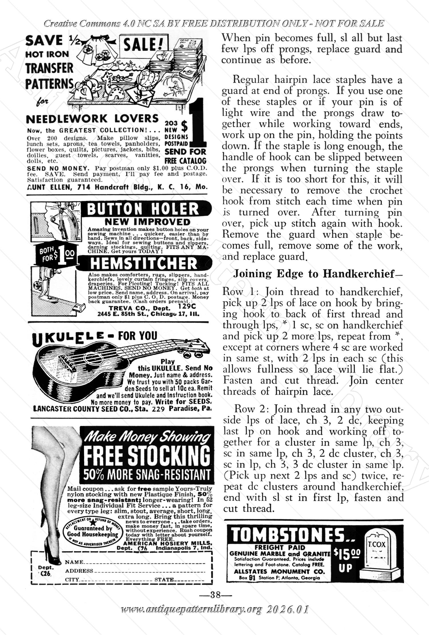 I-WB156 The Workbasket Volume 15 March 1950 No. 6