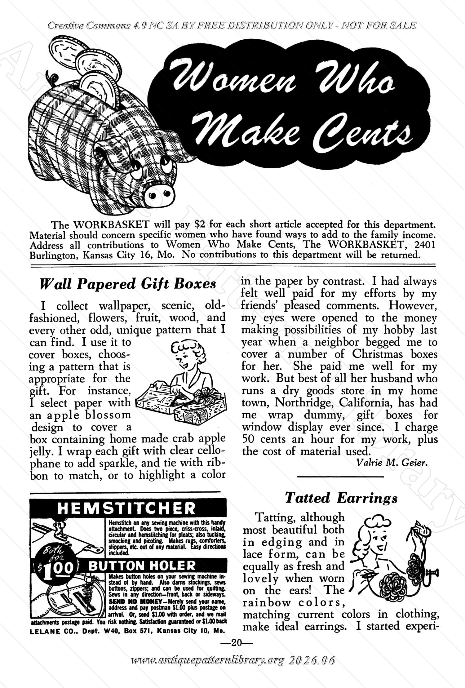 I-WB157 The Workbasket Volume 15 April 1950 No. 7