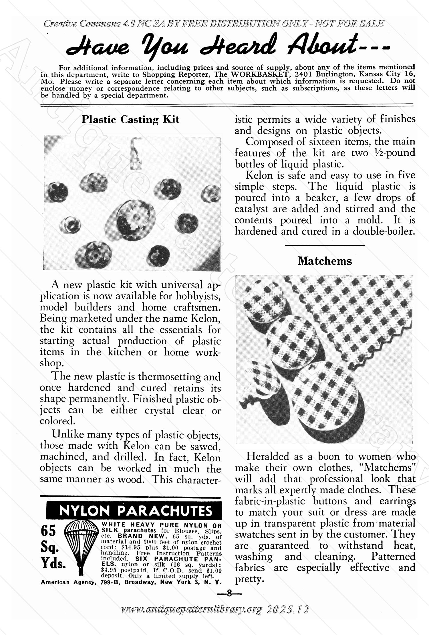 I-WB158 The Workbasket Volume 15 May 1950 No. 8