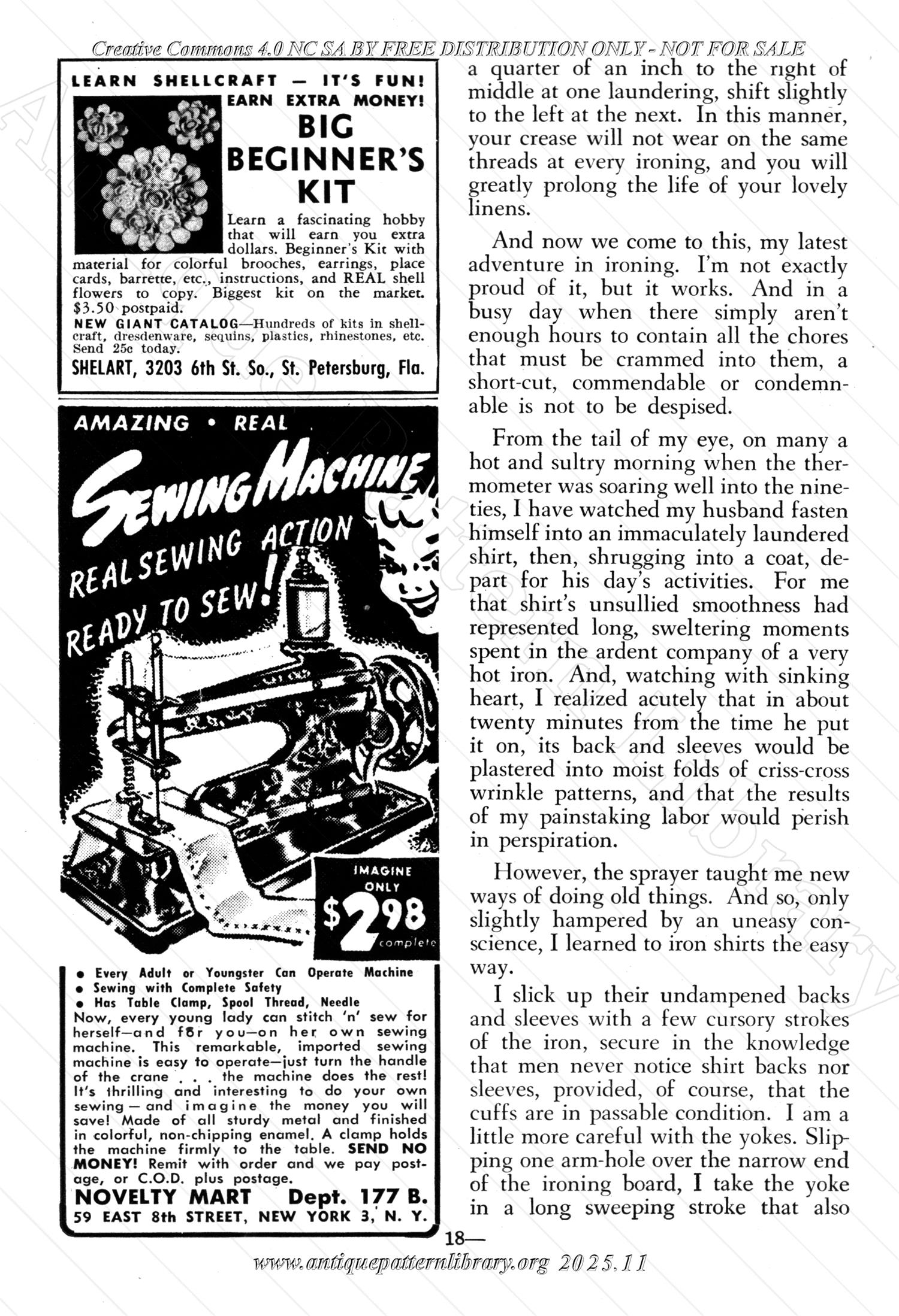 I-WB15B The Workbasket Volume 15 August 1950 No. 11