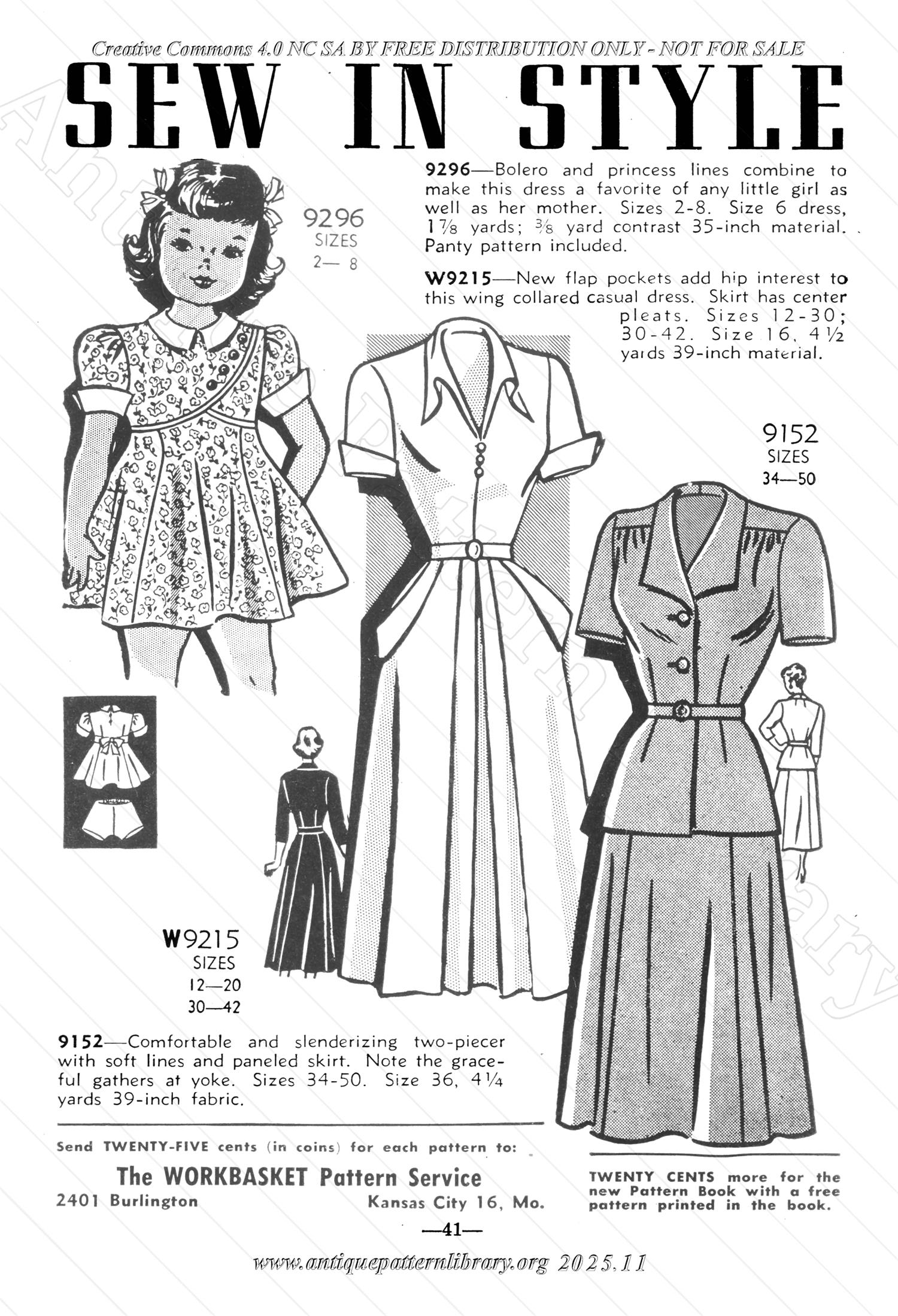 I-WB15B The Workbasket Volume 15 August 1950 No. 11