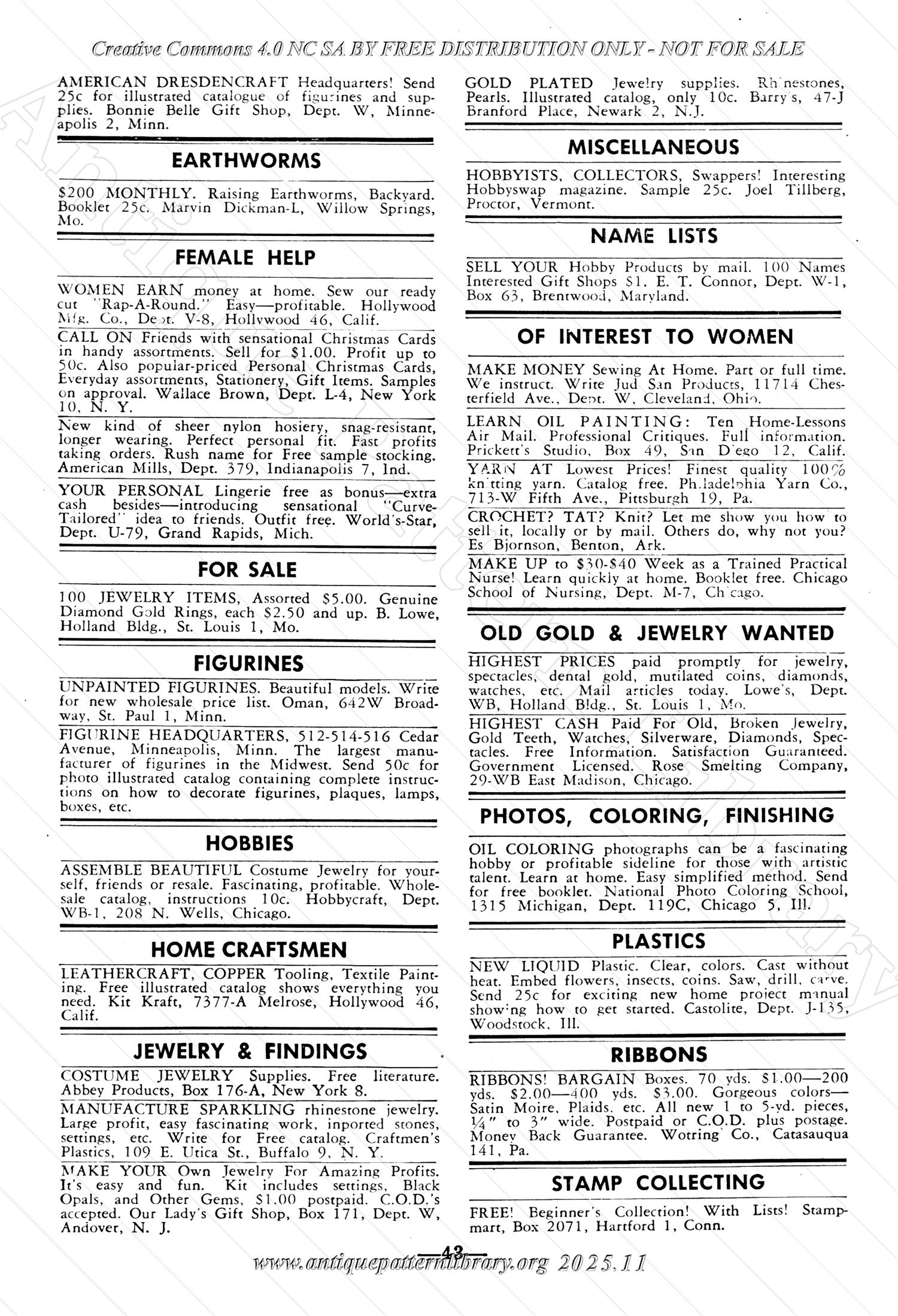 I-WB15B The Workbasket Volume 15 August 1950 No. 11