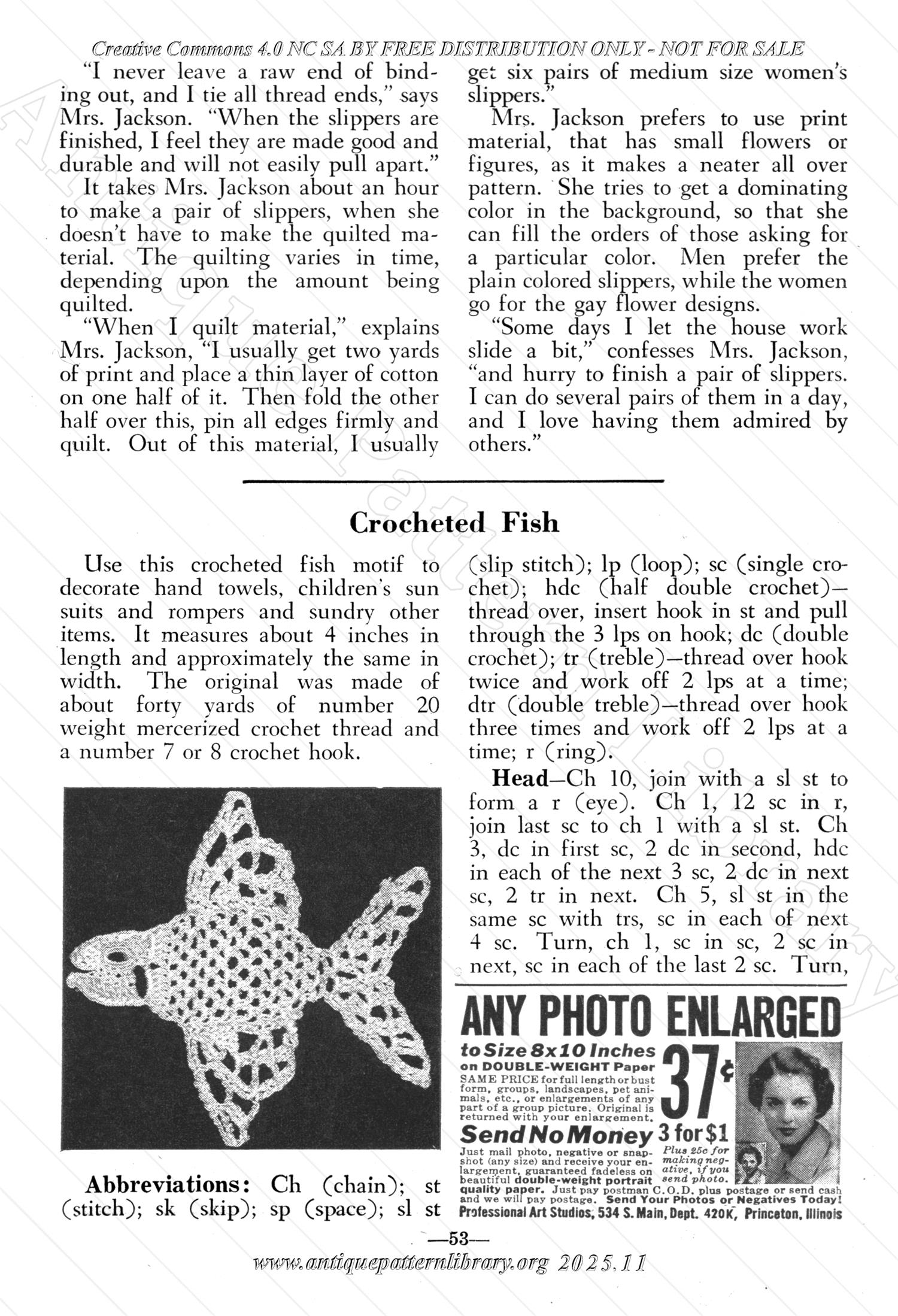 I-WB15B The Workbasket Volume 15 August 1950 No. 11