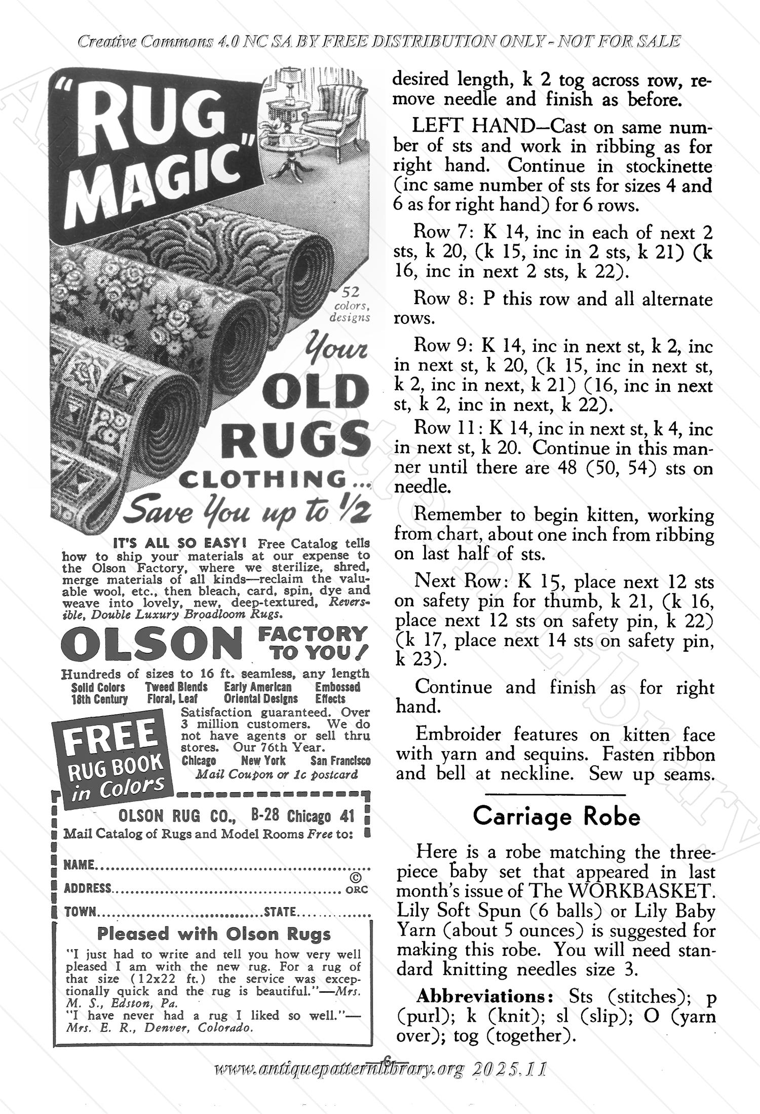 I-WB15C The Workbasket Volume 15 September 1950 No. 12