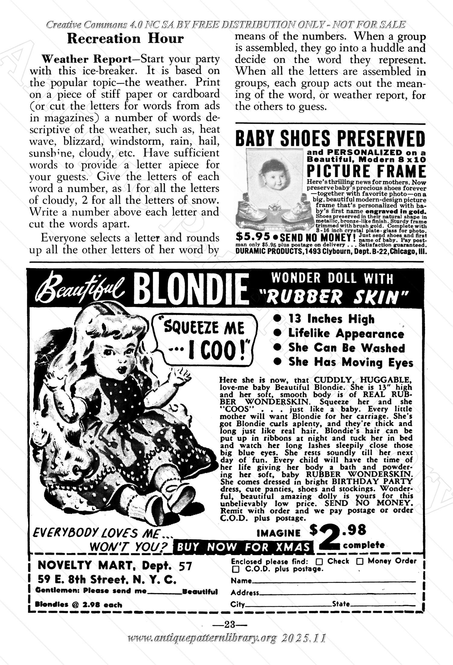 I-WB15C The Workbasket Volume 15 September 1950 No. 12