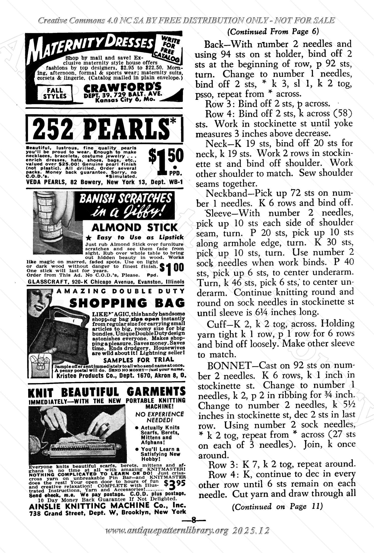 I-WB171f The Workbasket Volume 17 - October 1951 - No. 1