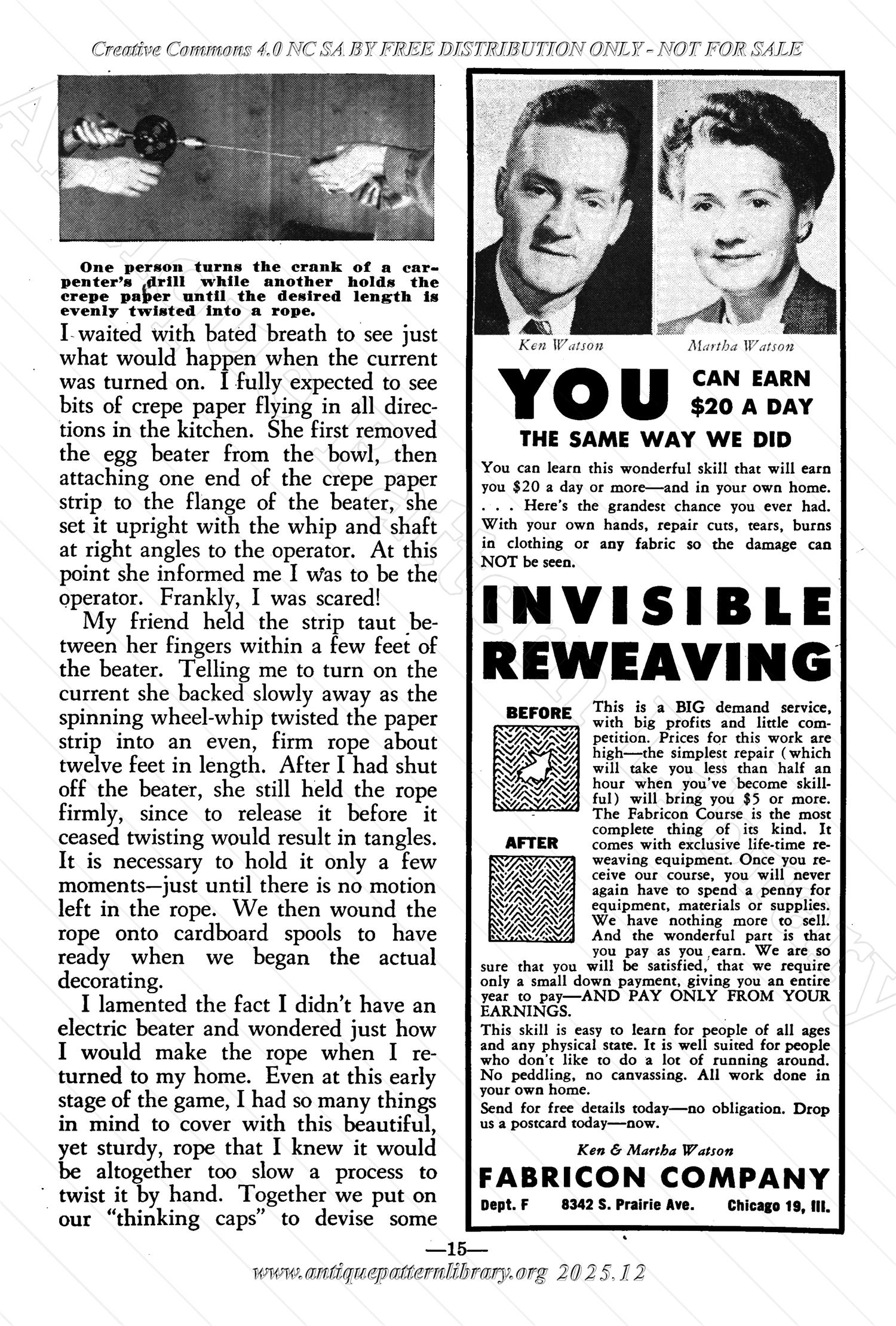 I-WB171f The Workbasket Volume 17 - October 1951 - No. 1