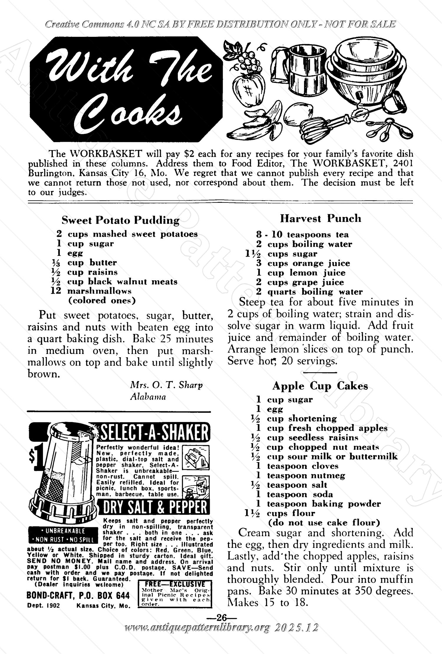 I-WB171f The Workbasket Volume 17 - October 1951 - No. 1