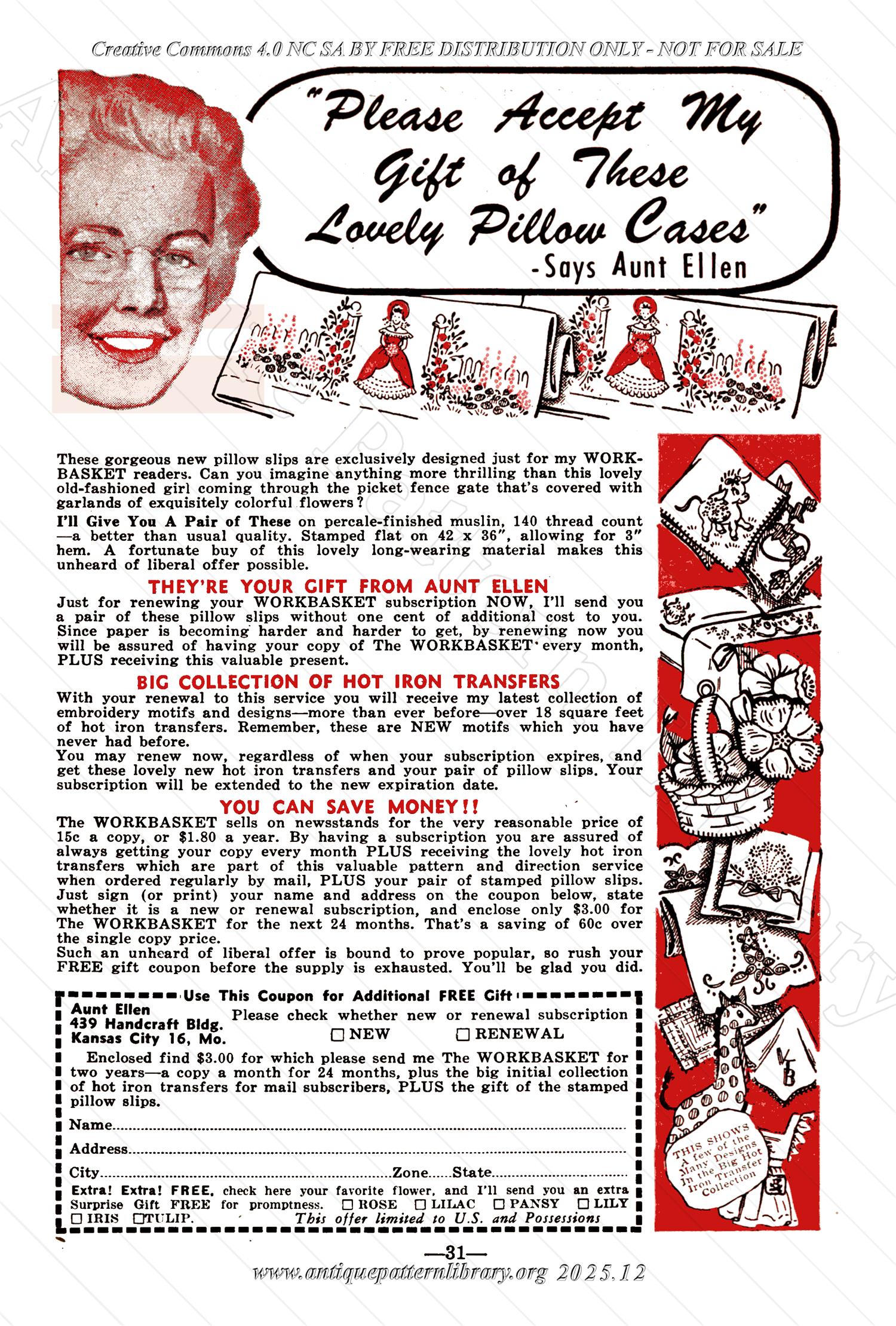 I-WB171f The Workbasket Volume 17 - October 1951 - No. 1