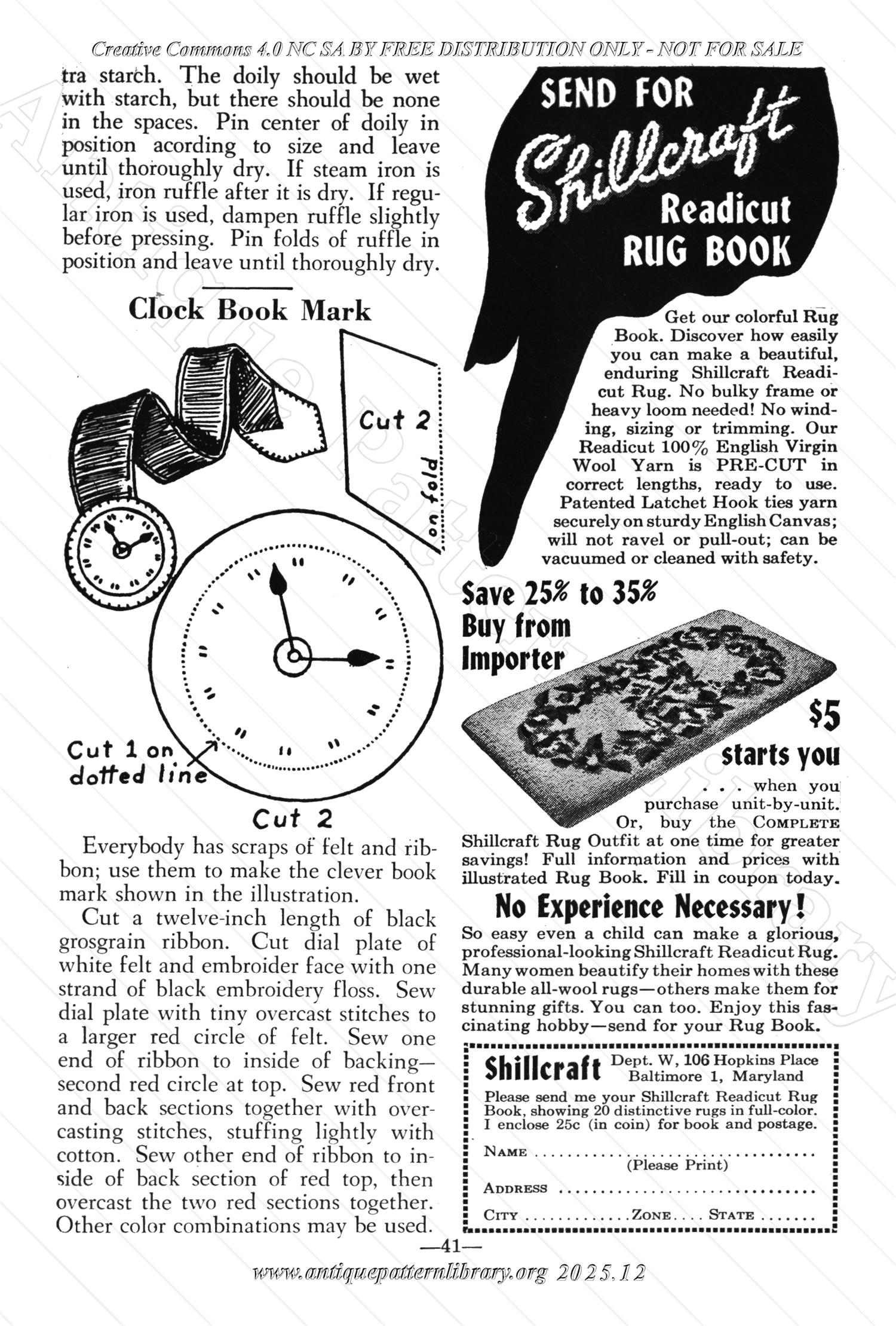 I-WB171f The Workbasket Volume 17 - October 1951 - No. 1