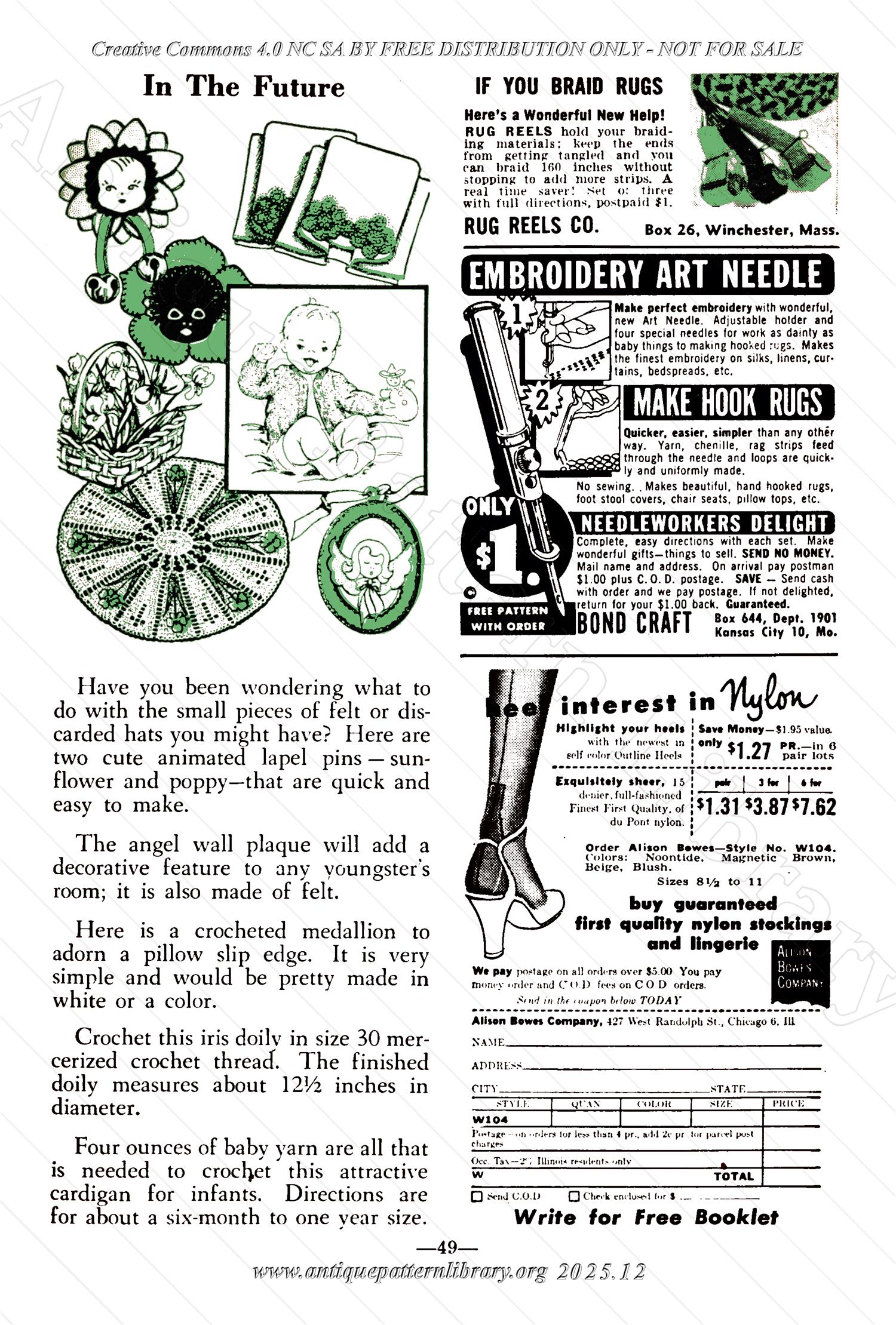 I-WB171f The Workbasket Volume 17 - October 1951 - No. 1