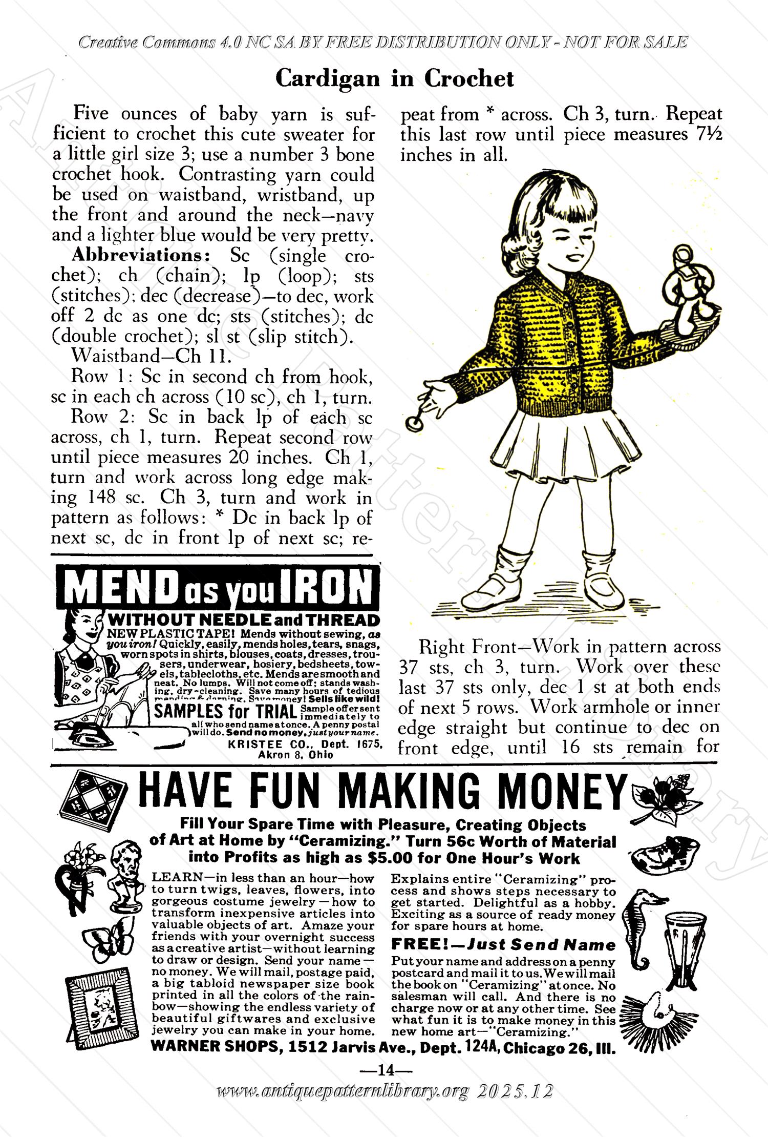 I-WB174 The Workbasket Volume 17 January 1952 No. 4