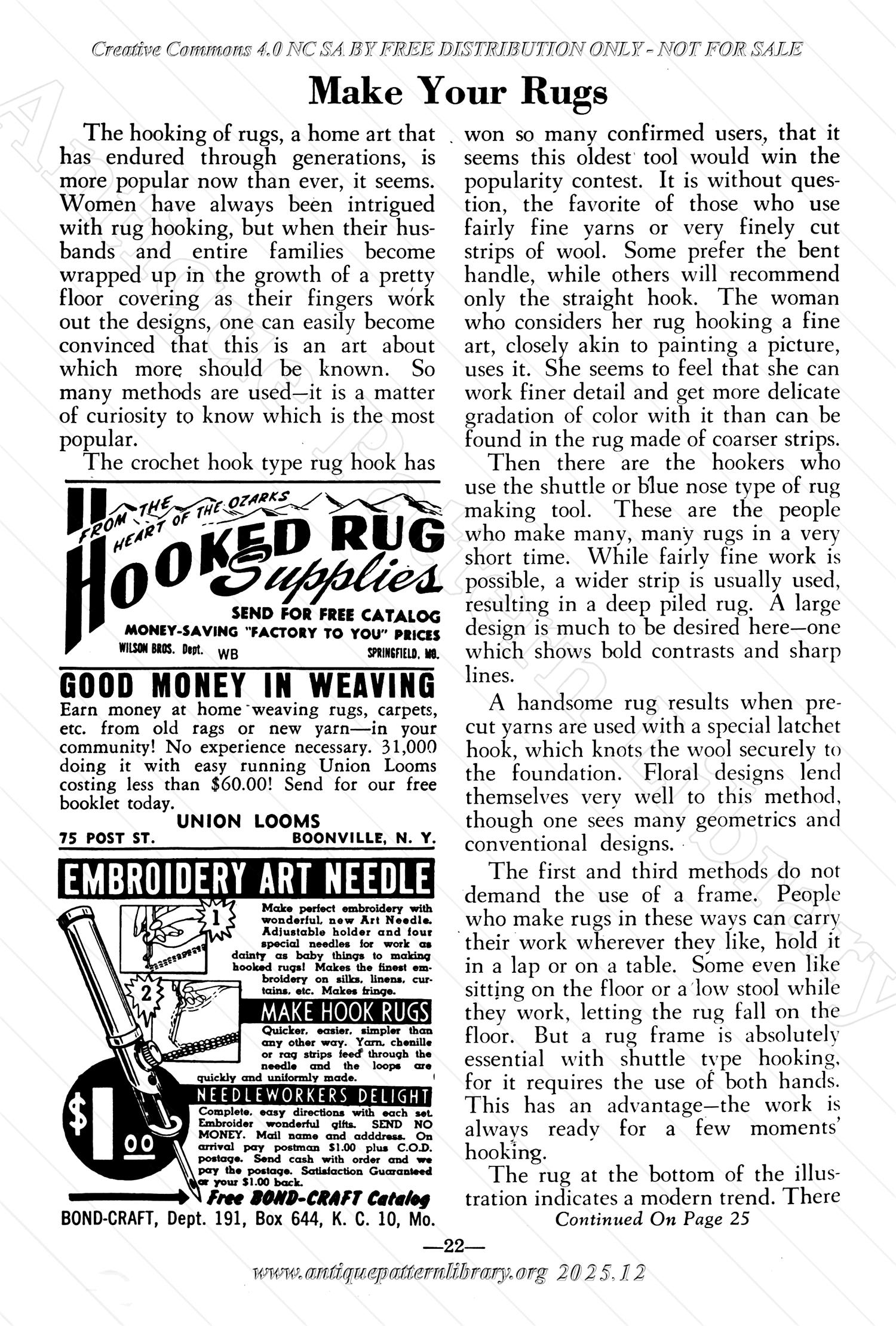 I-WB174 The Workbasket Volume 17 January 1952 No. 4