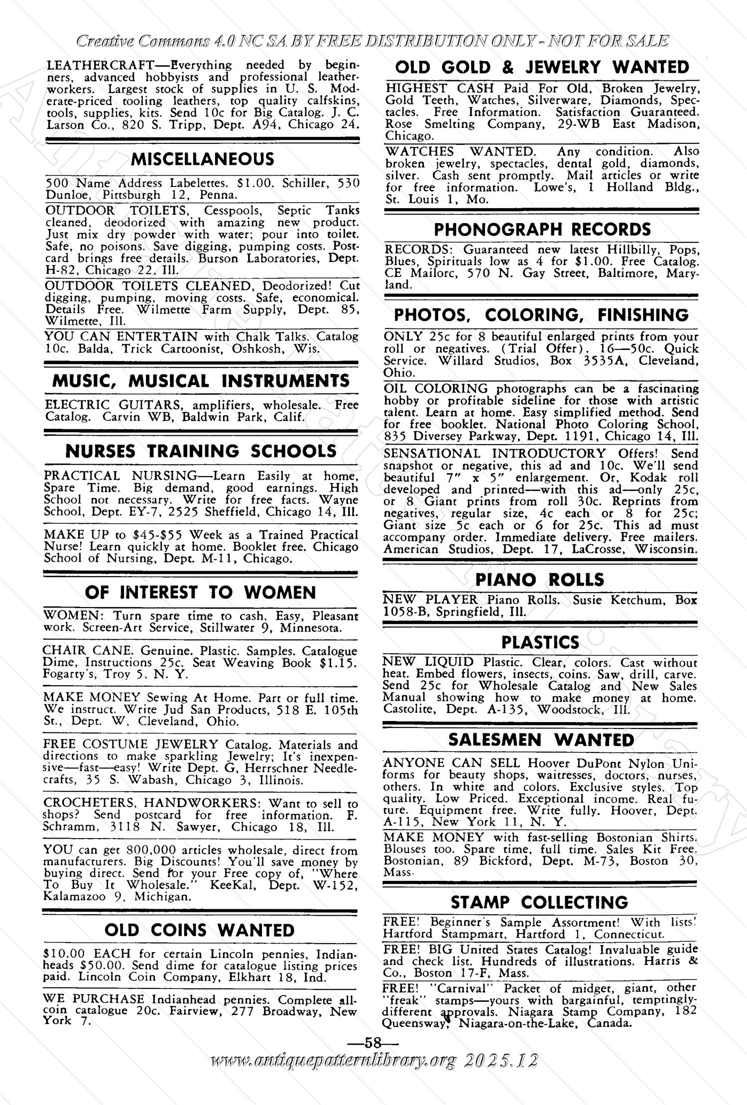 I-WB174 The Workbasket Volume 17 January 1952 No. 4
