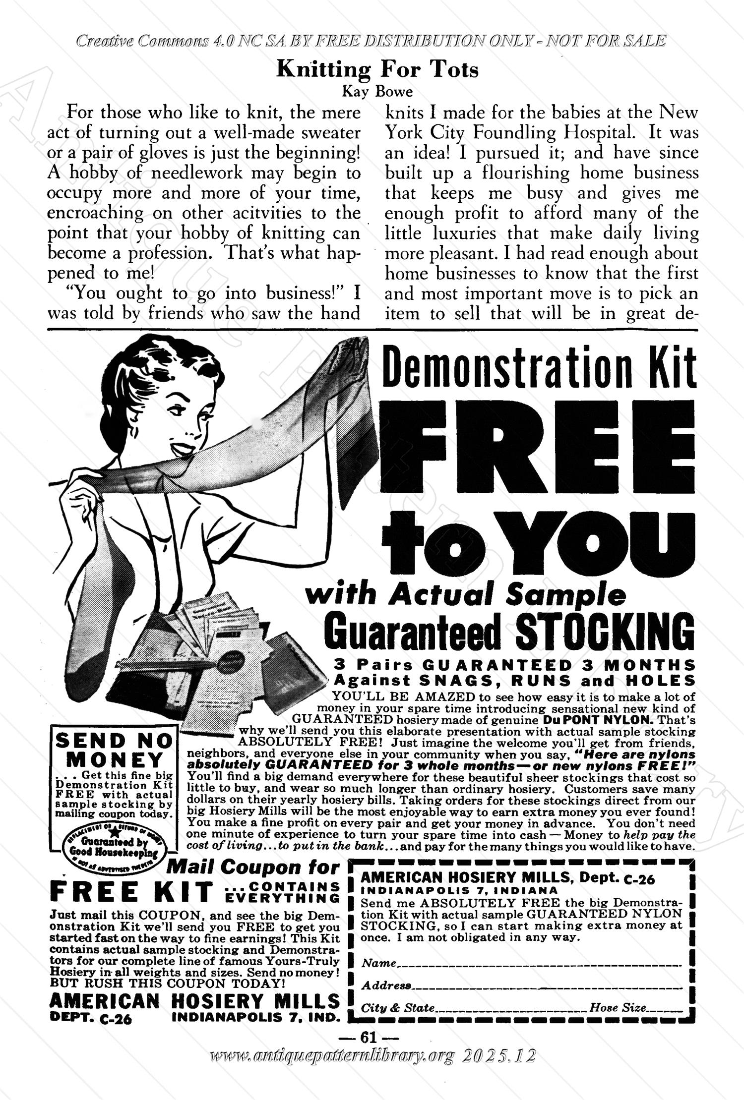 I-WB174 The Workbasket Volume 17 January 1952 No. 4