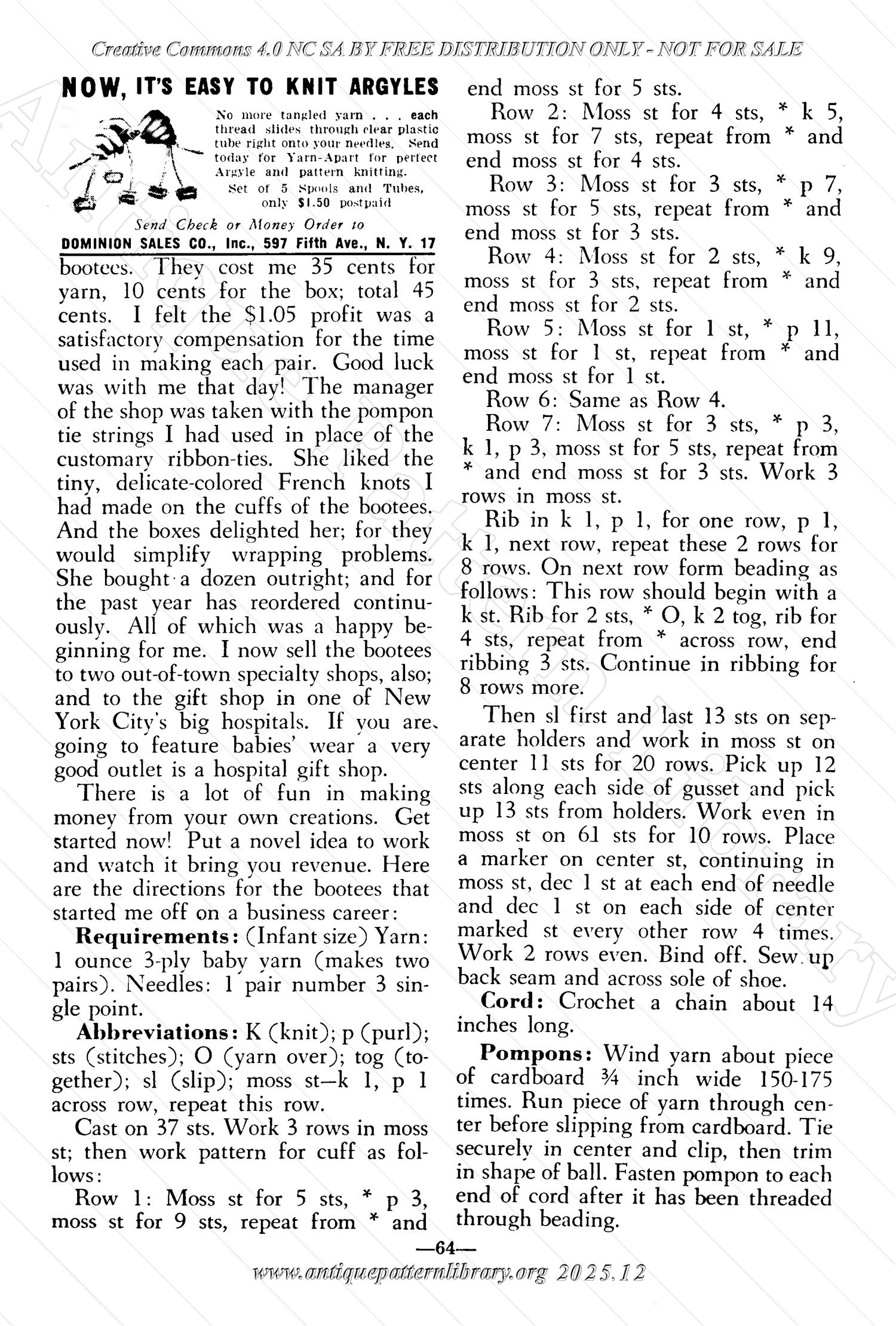 I-WB174 The Workbasket Volume 17 January 1952 No. 4