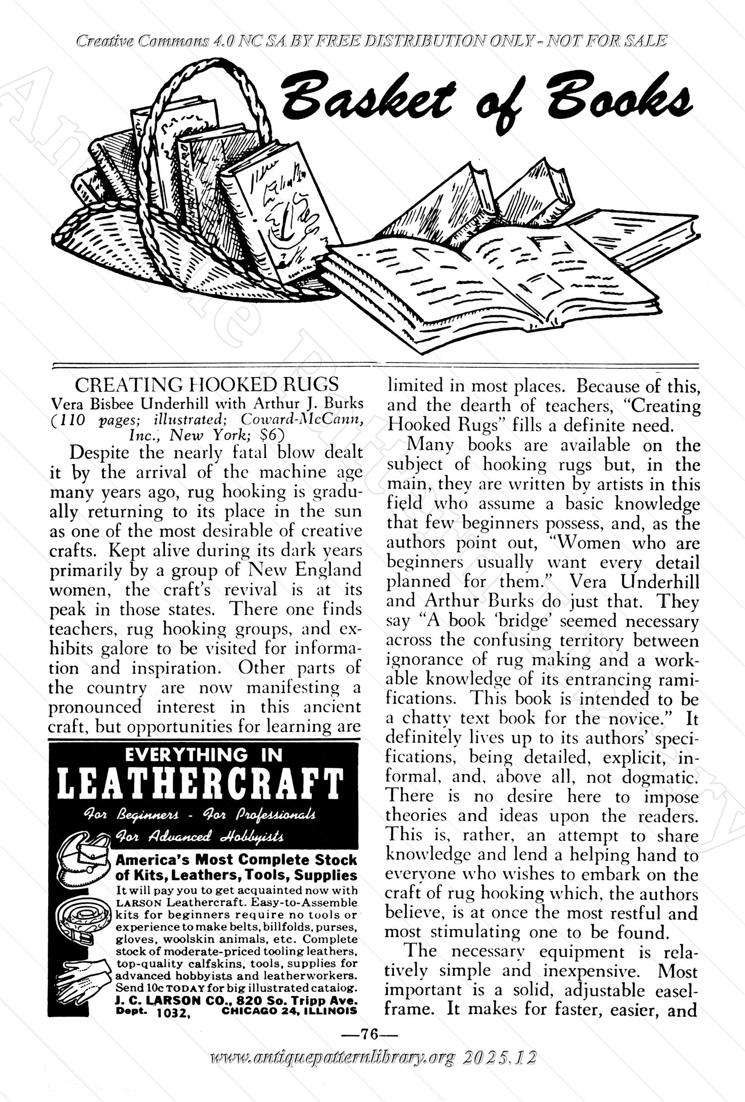I-WB174 The Workbasket Volume 17 January 1952 No. 4