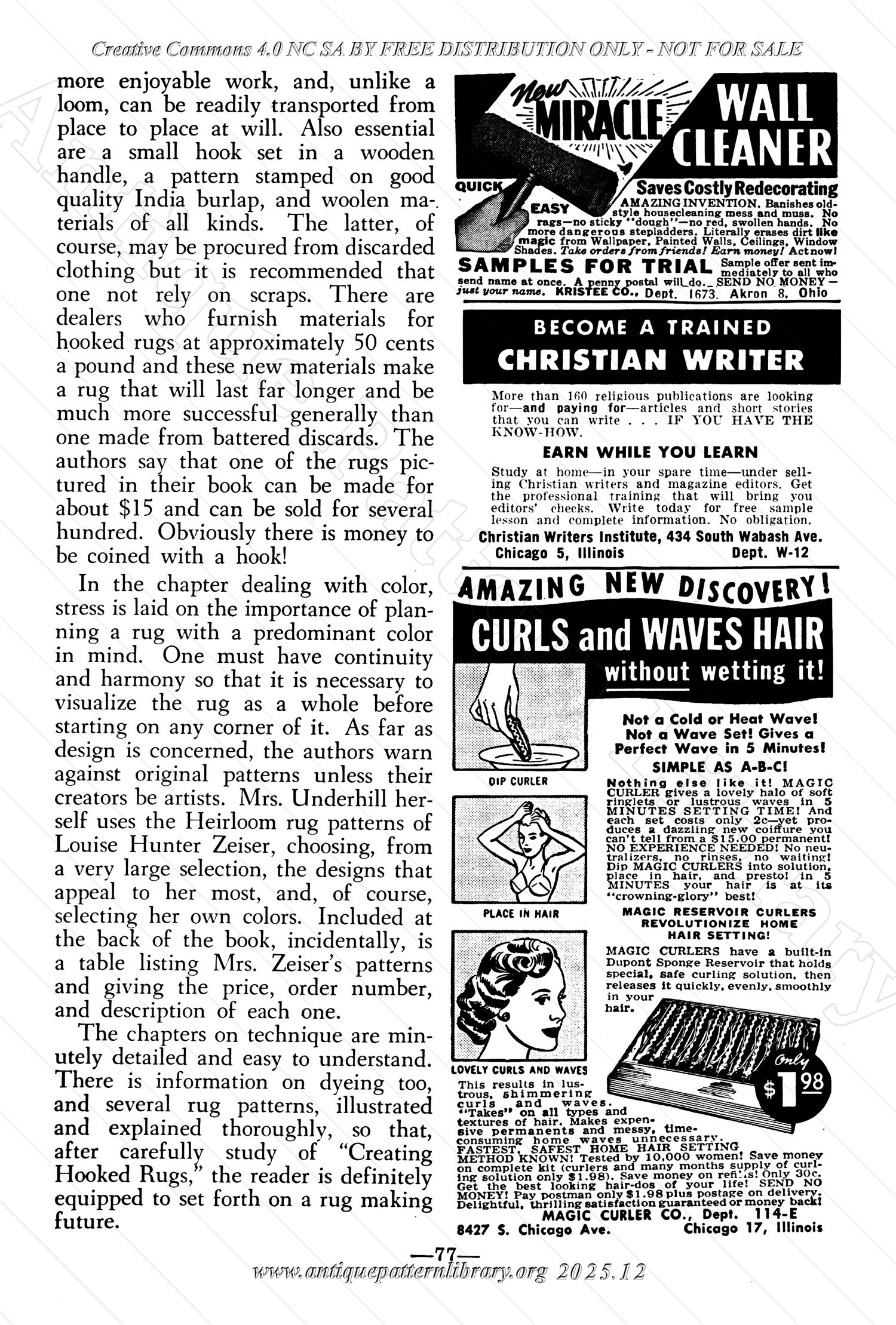 I-WB174 The Workbasket Volume 17 January 1952 No. 4