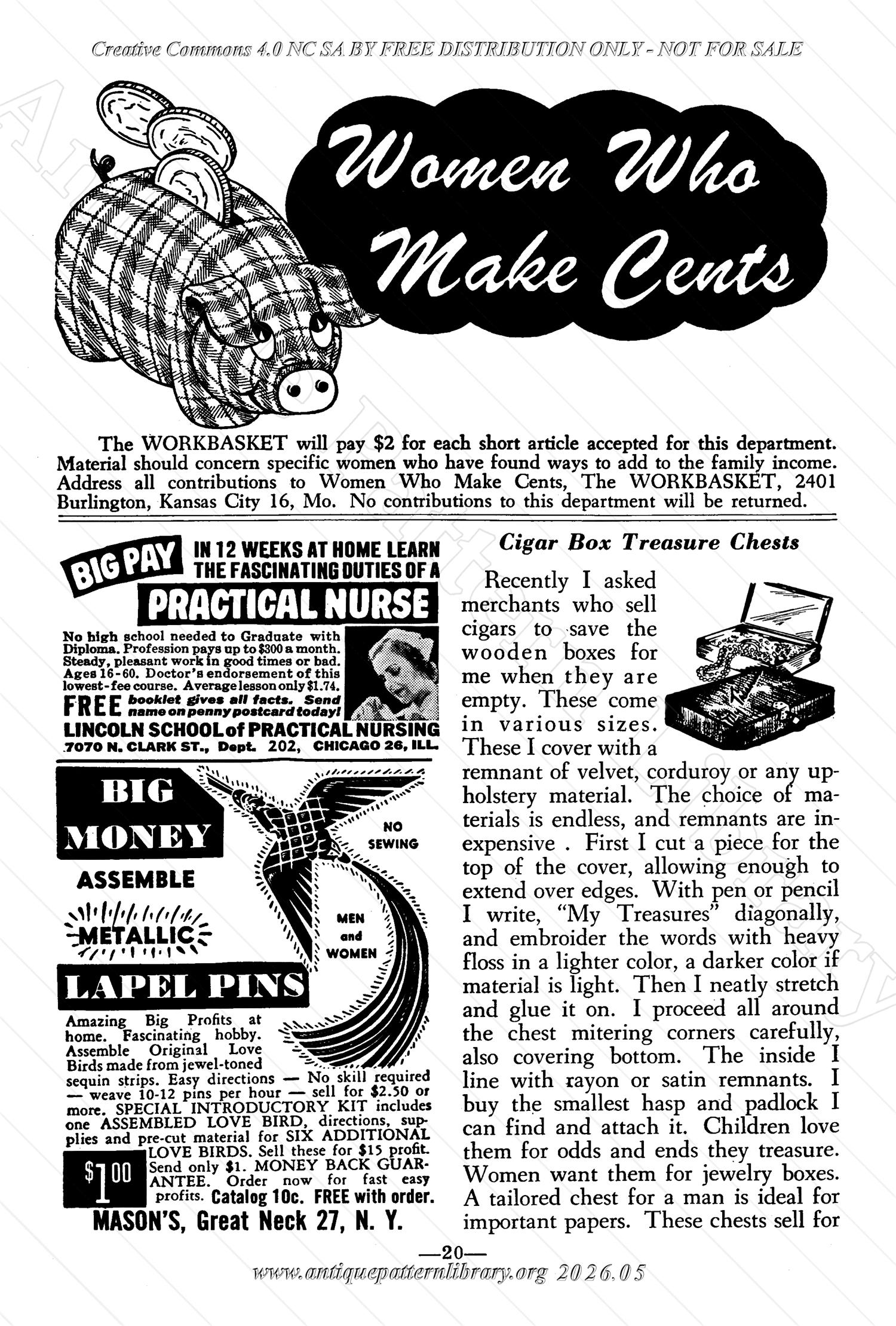 I-WB175 The Workbasket Volume 17 February 1952 No. 5