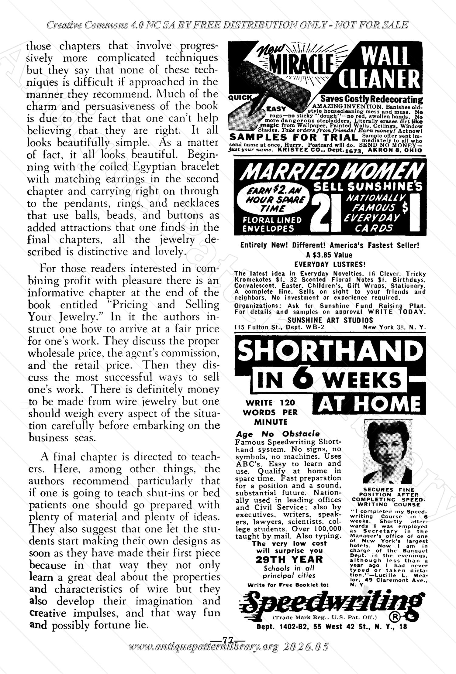 I-WB175 The Workbasket Volume 17 February 1952 No. 5