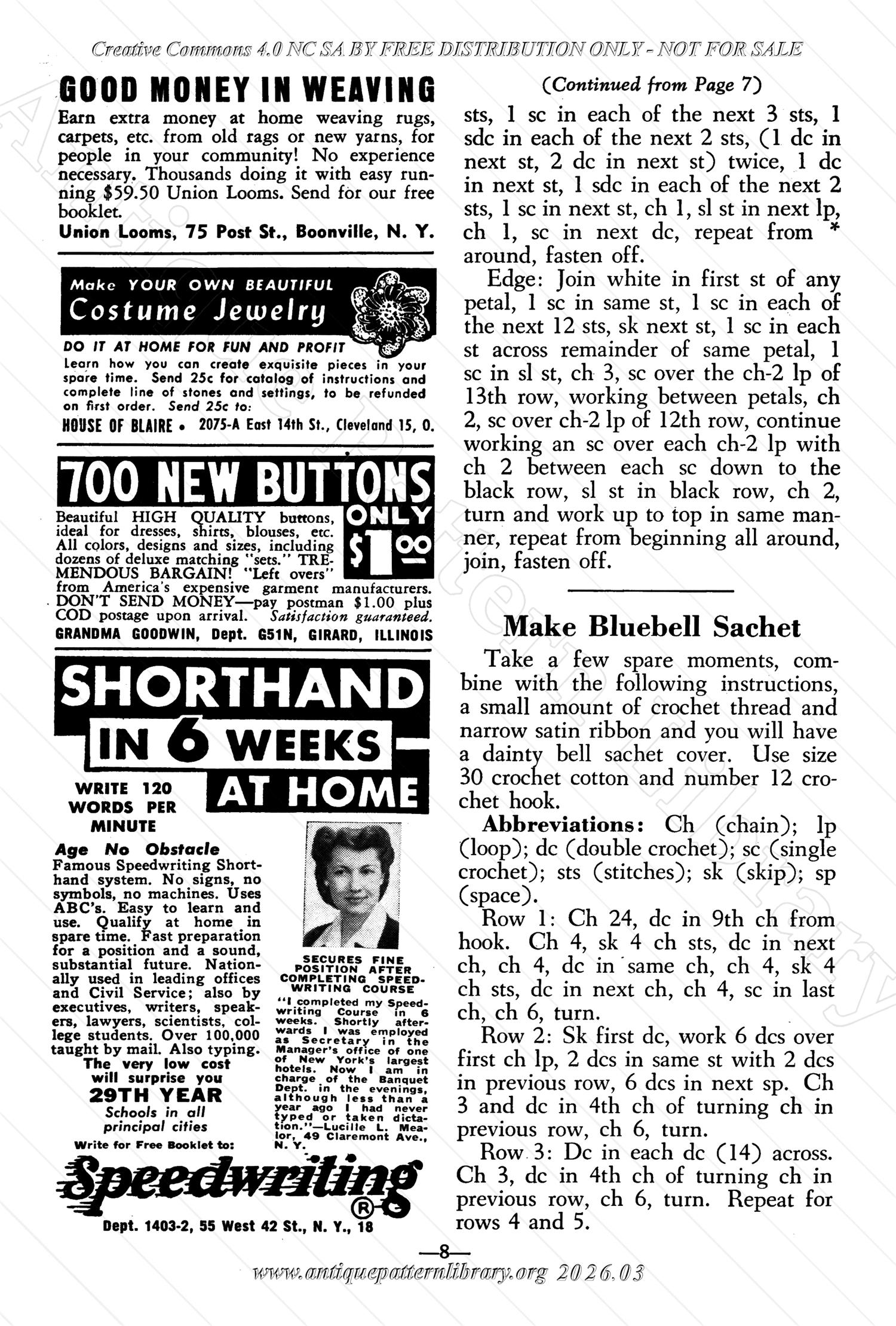 I-WB176 The Workbasket Volume 17 March 1952 No. 6