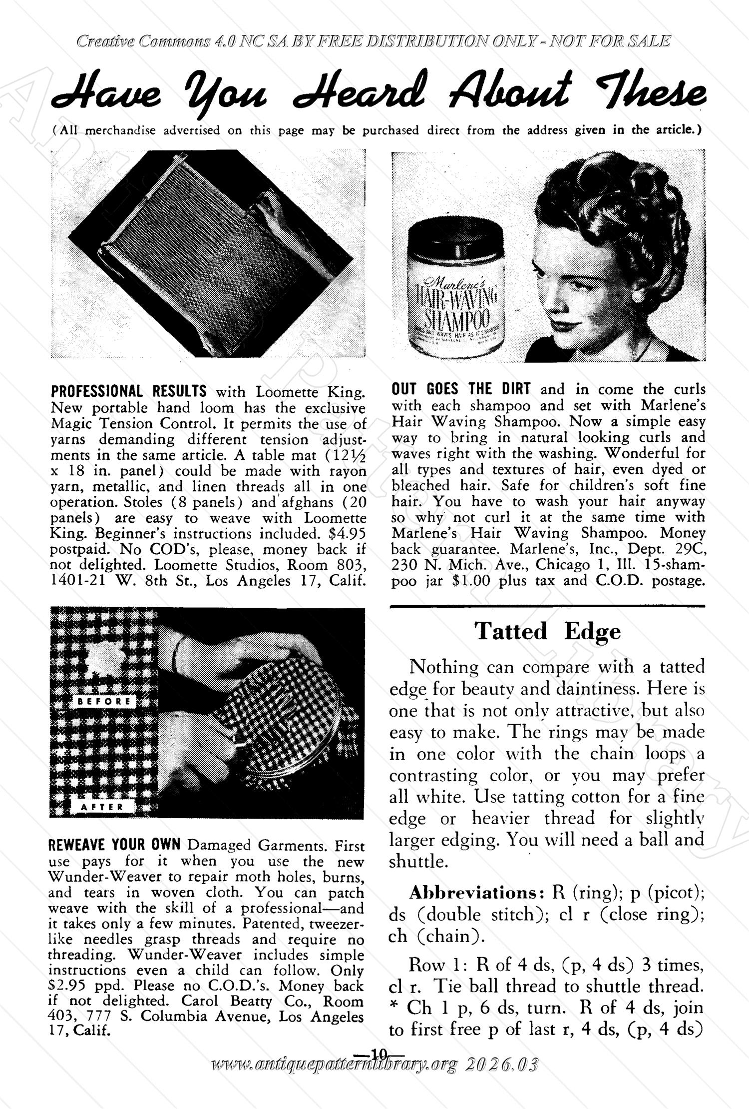 I-WB176 The Workbasket Volume 17 March 1952 No. 6