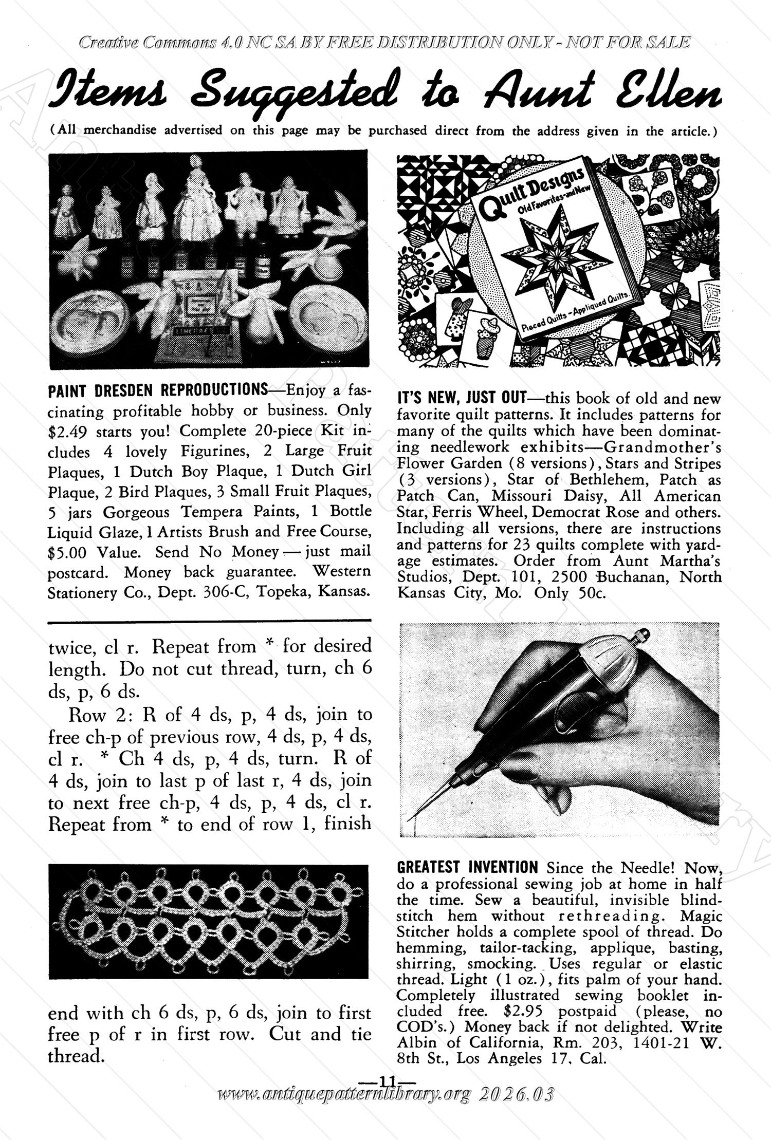 I-WB176 The Workbasket Volume 17 March 1952 No. 6