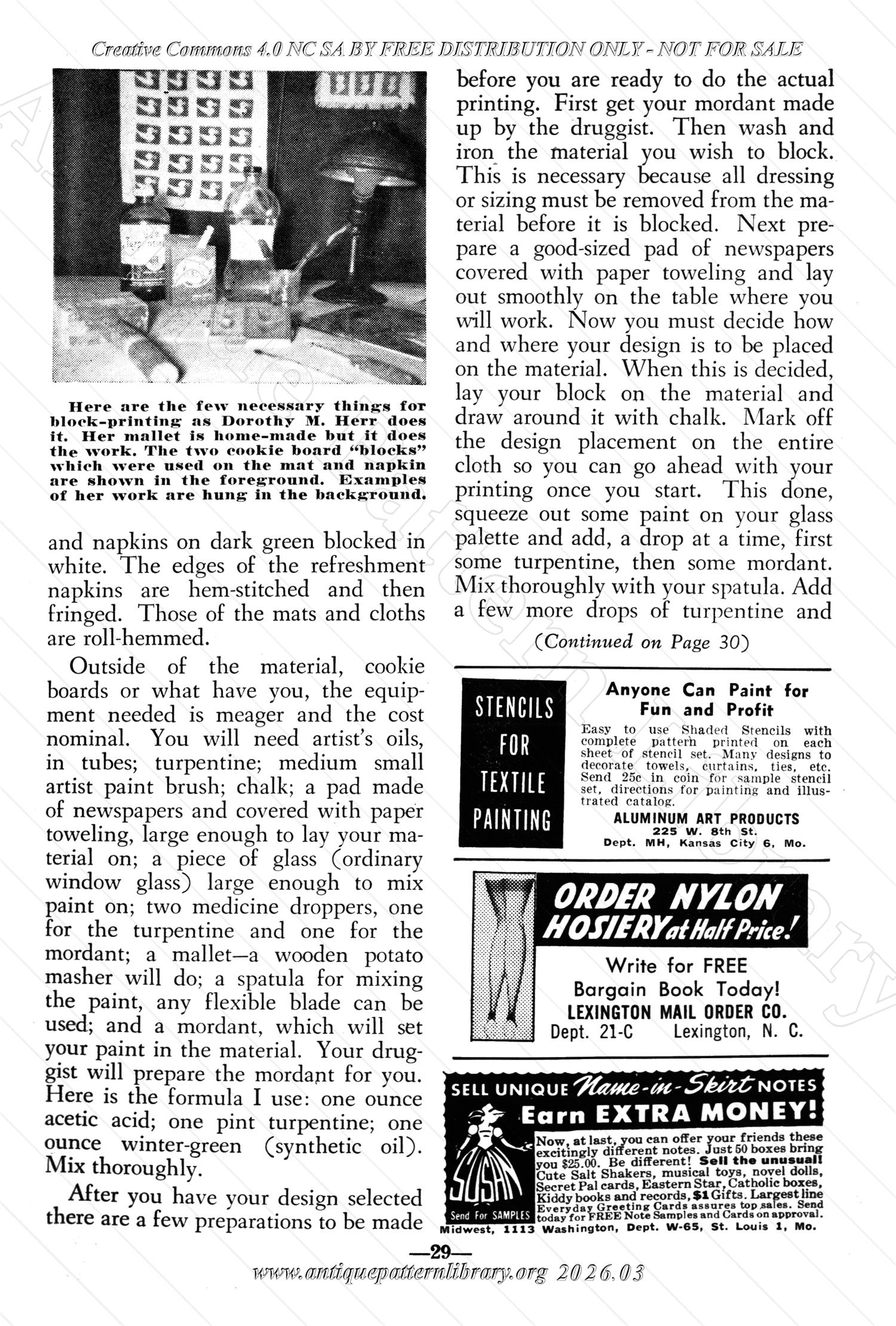 I-WB176 The Workbasket Volume 17 March 1952 No. 6