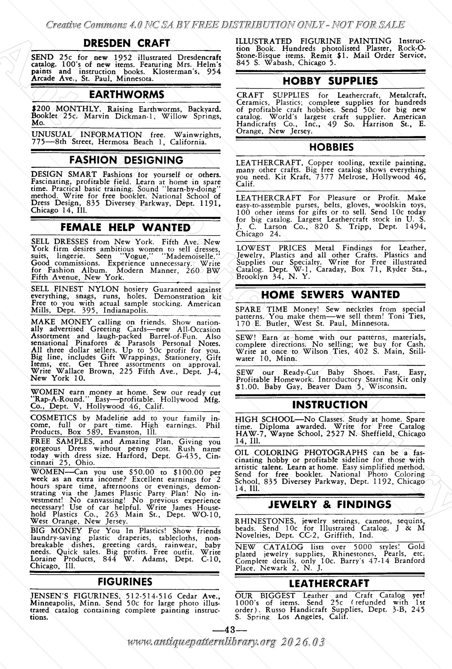 I-WB176 The Workbasket Volume 17 March 1952 No. 6