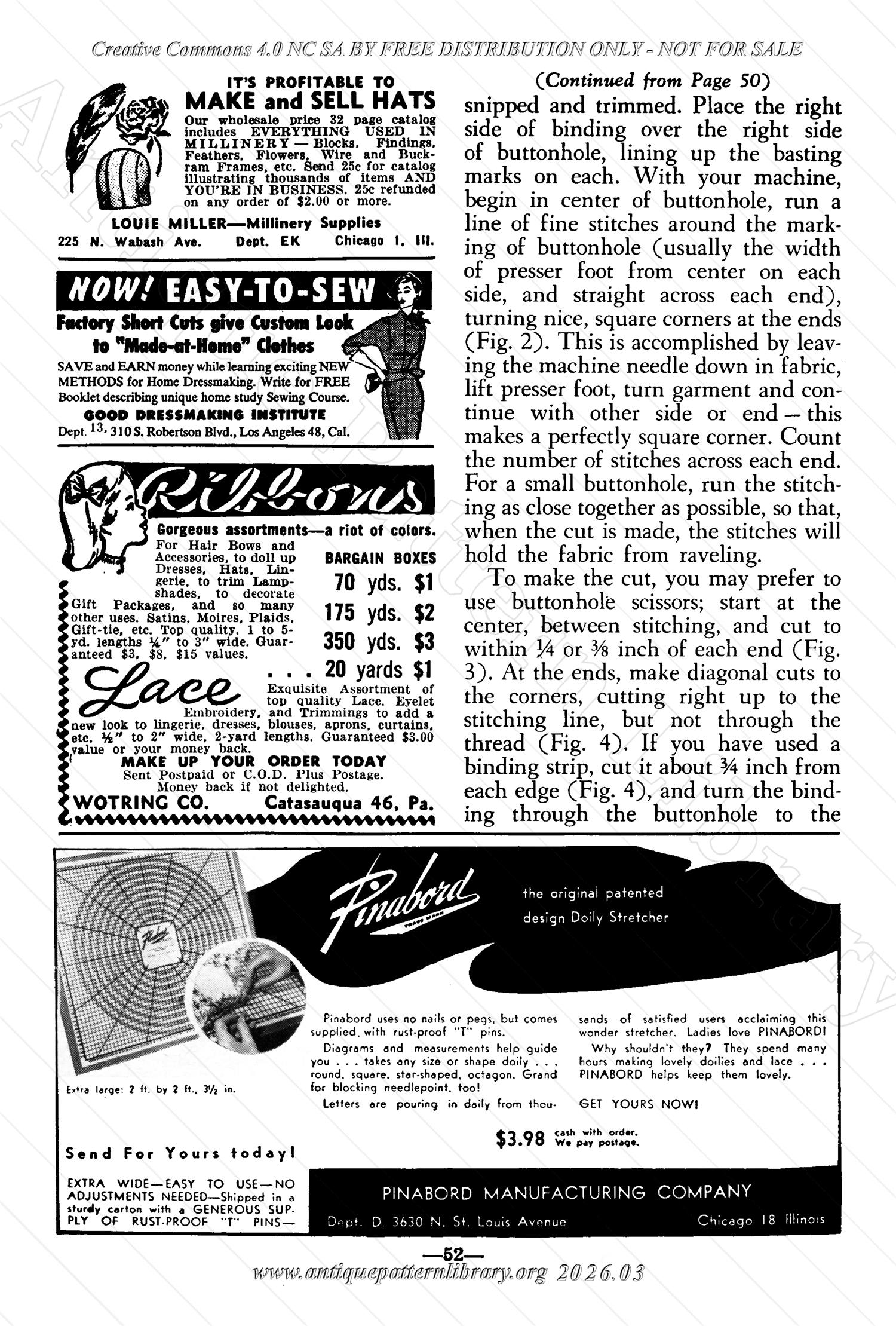 I-WB176 The Workbasket Volume 17 March 1952 No. 6