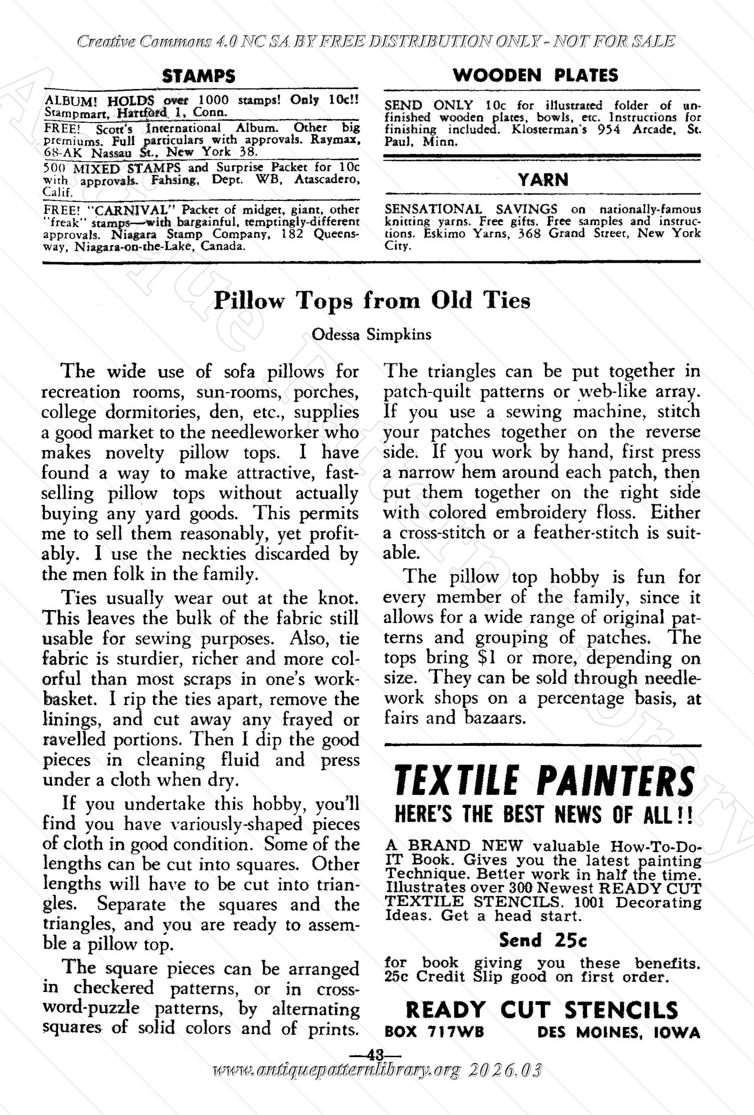 I-WB178 The Workbasket Volume 17 May 1952 No. 8