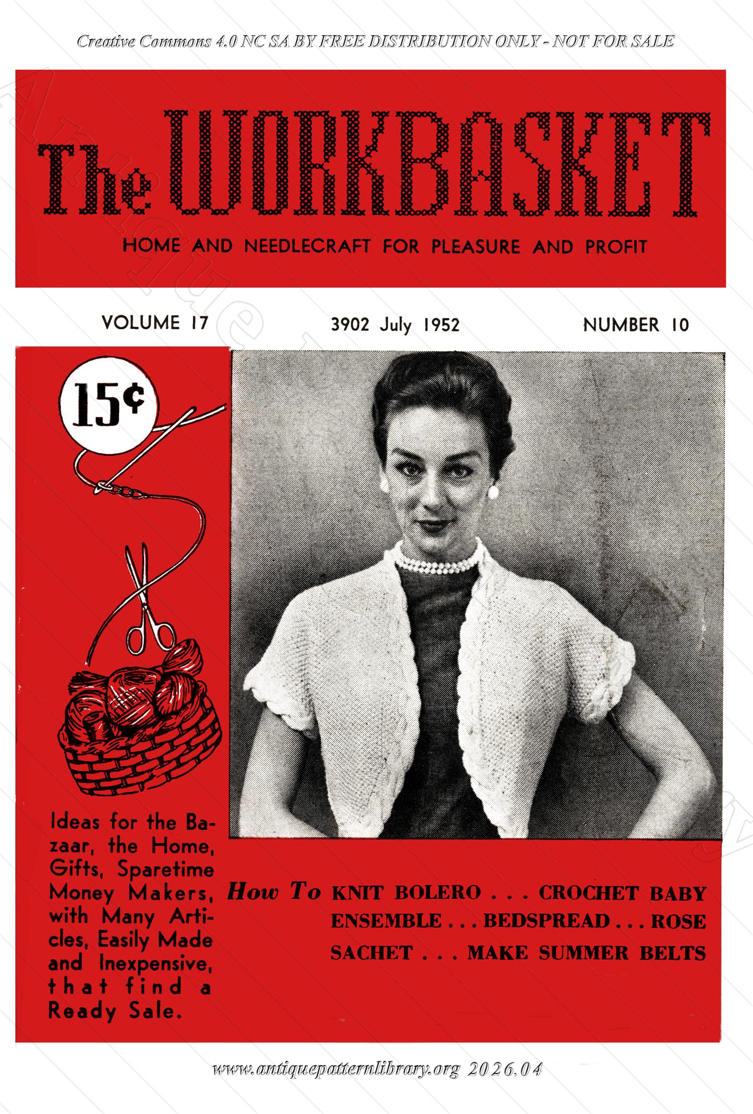 I-WB17A The Workbasket Volume 17 July 1952 No. 10