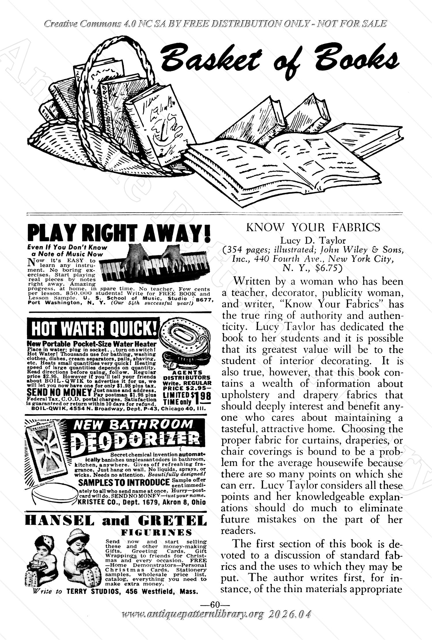 I-WB17A The Workbasket Volume 17 July 1952 No. 10
