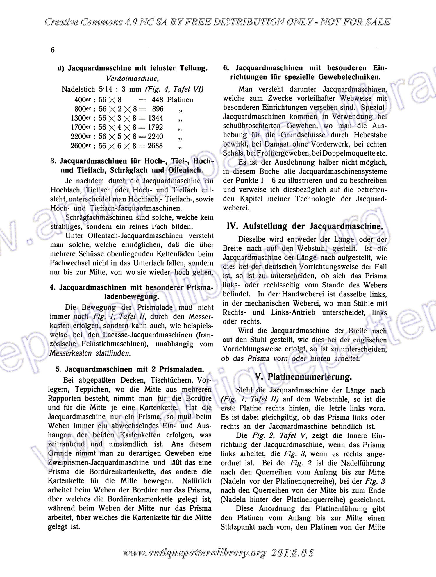 I-WM001 Technologie, Bindungslehre, Dekomposition und Kalkulation der Jacquard-Weberei