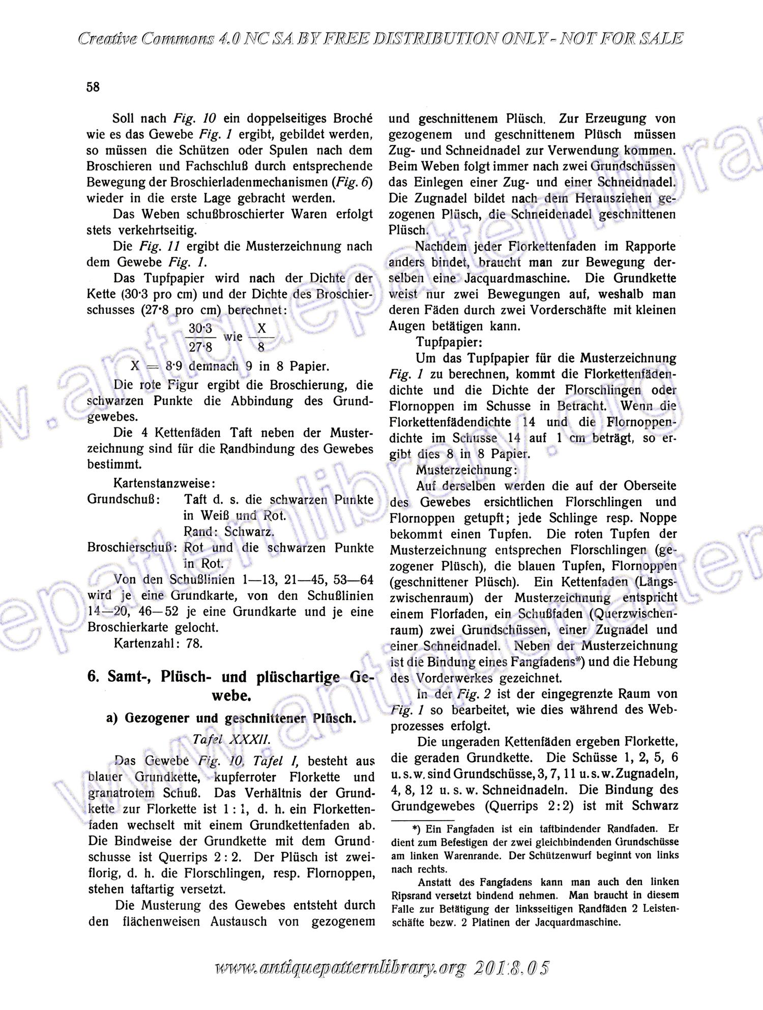 I-WM001 Technologie, Bindungslehre, Dekomposition und Kalkulation der Jacquard-Weberei