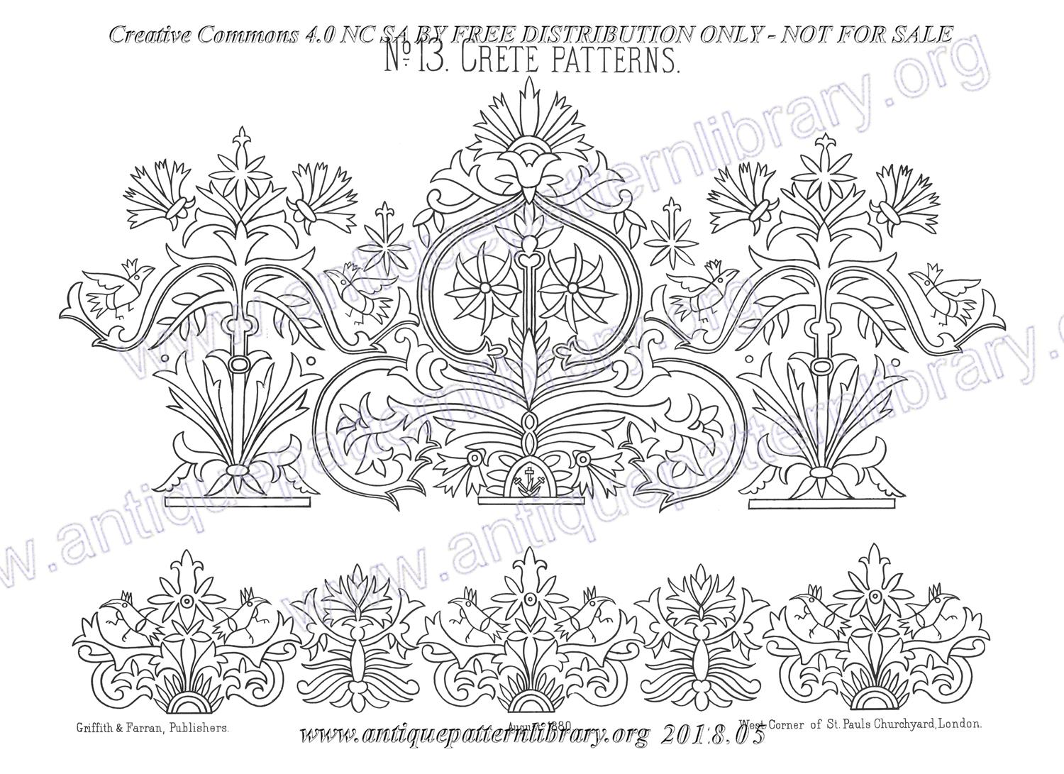 I-WM002 Needlework Designs from Old Examples