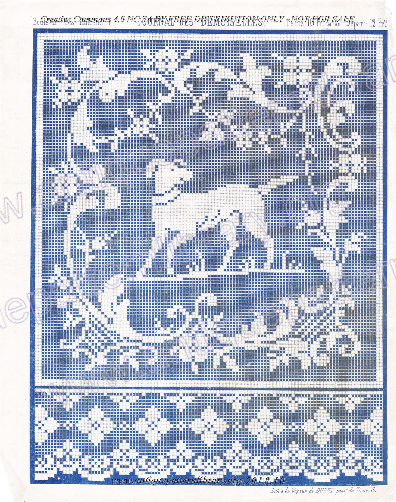 I-YS008 Filet pattern with dog