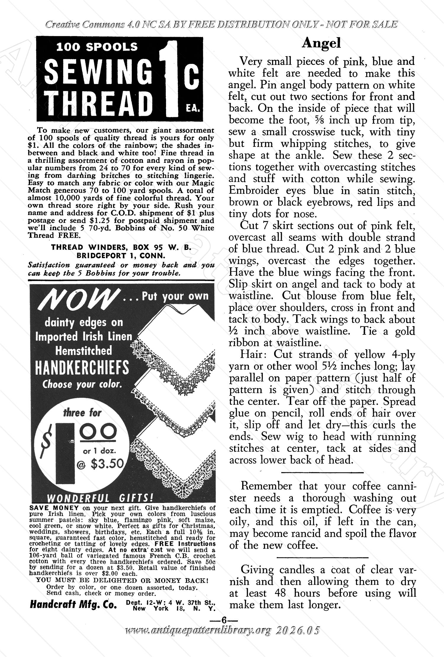 J-JN003 The Workbasket  Volume 16 December 1950 No. 3