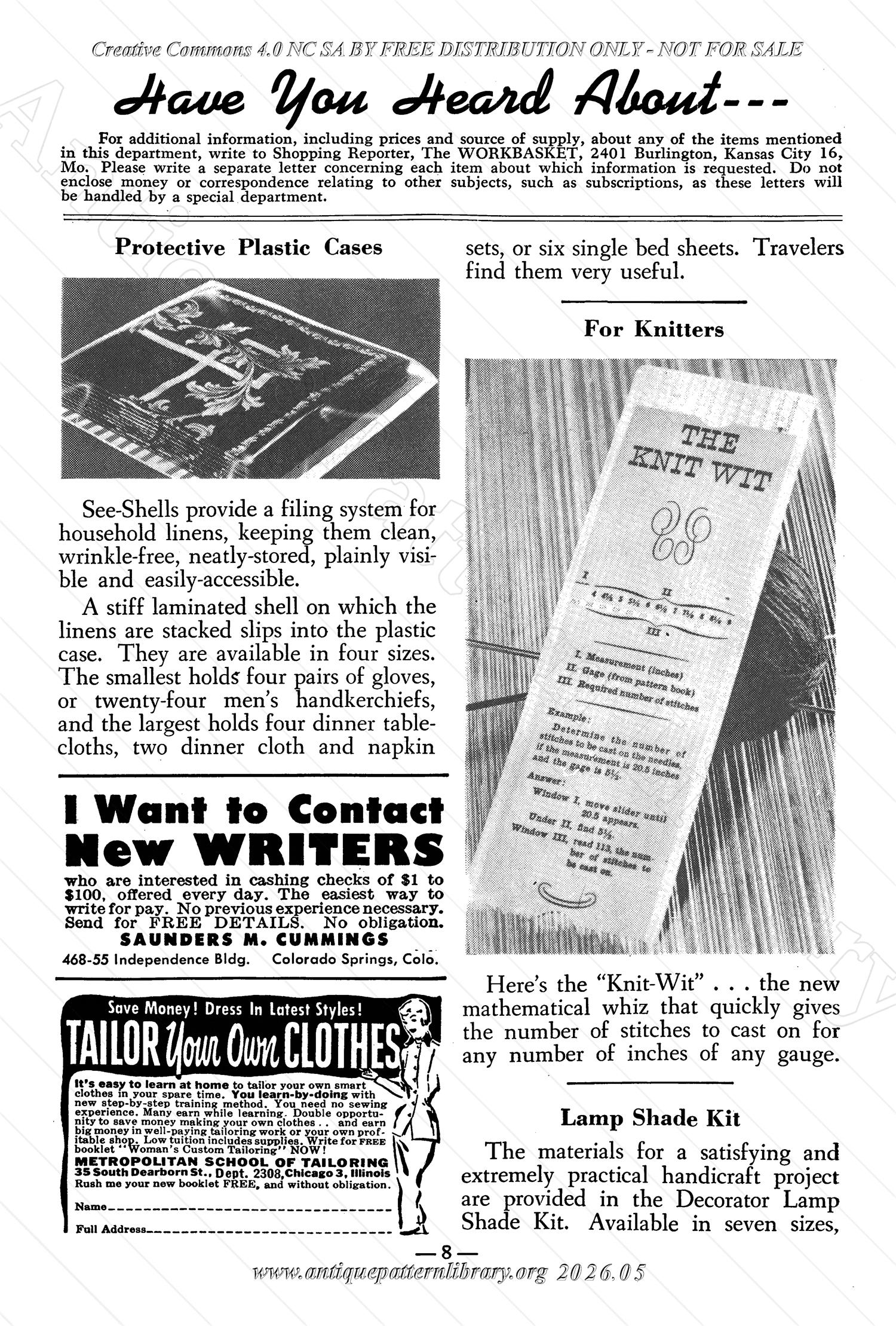 J-JN003 The Workbasket  Volume 16 December 1950 No. 3