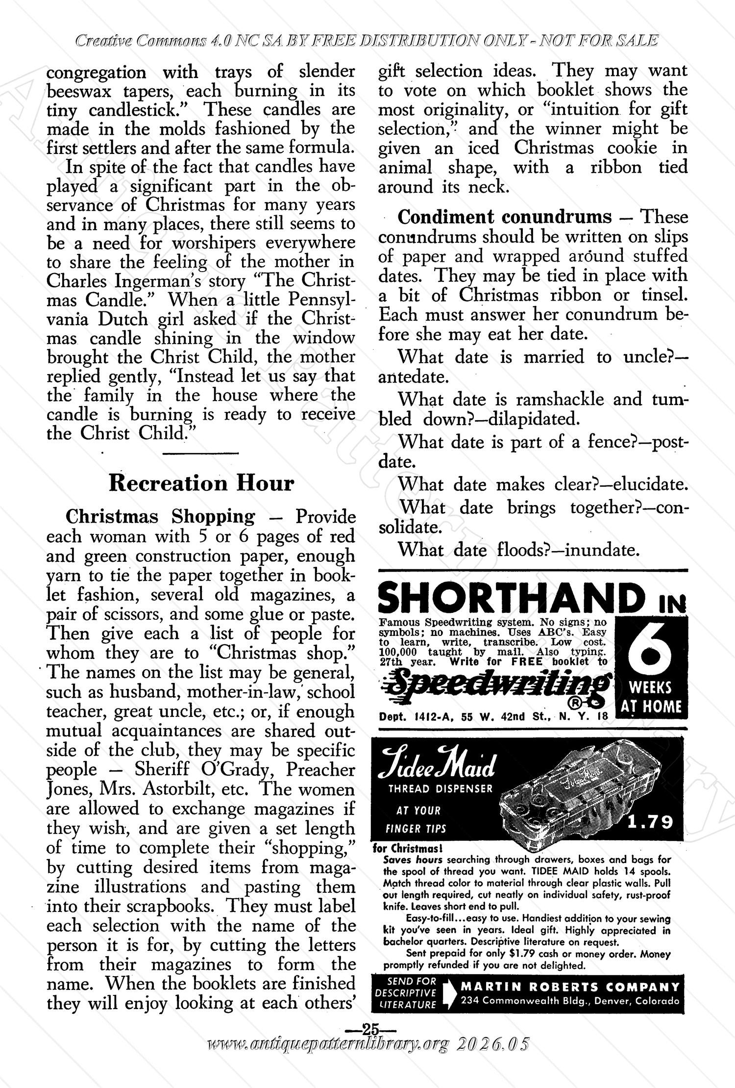 J-JN003 The Workbasket  Volume 16 December 1950 No. 3