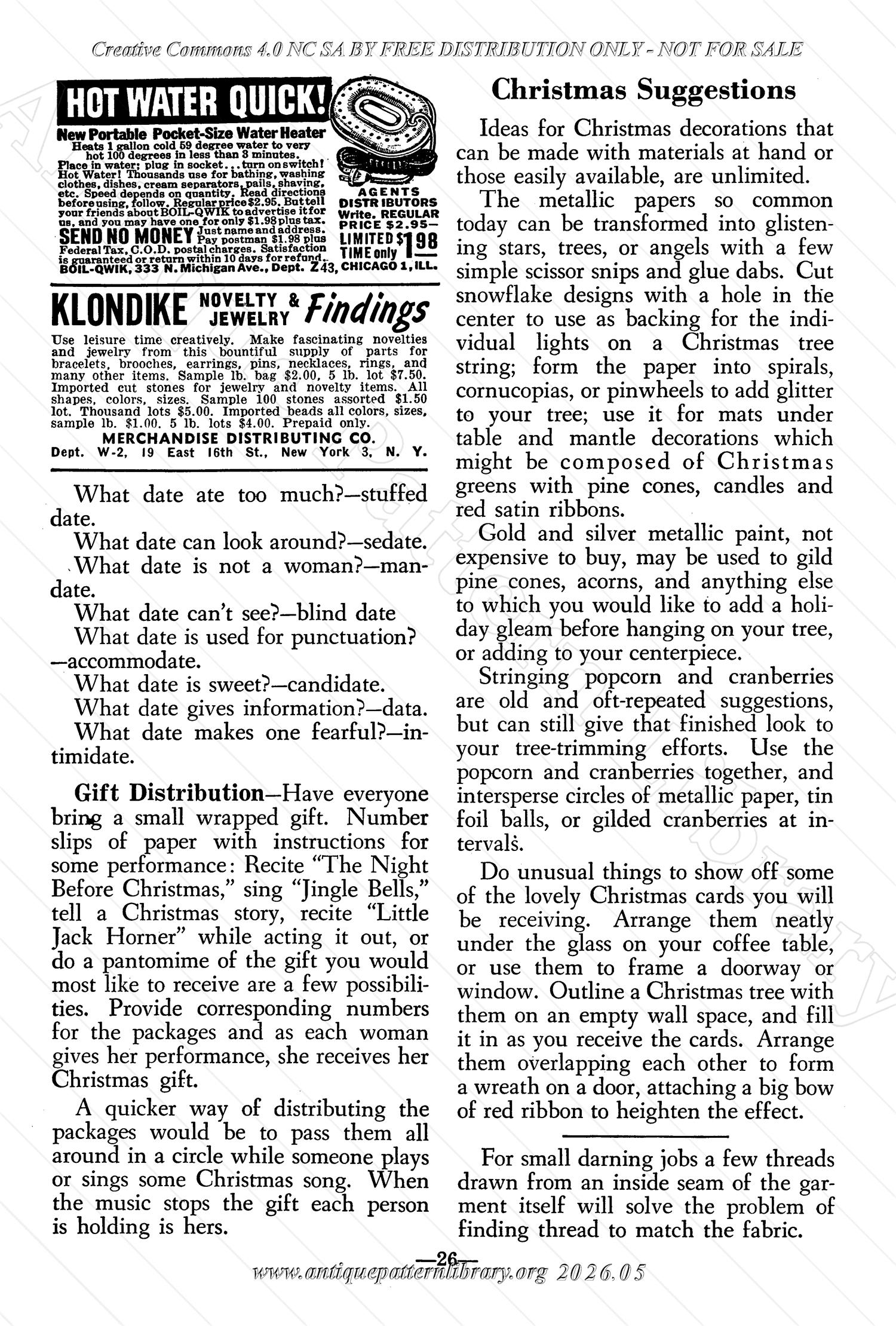 J-JN003 The Workbasket  Volume 16 December 1950 No. 3