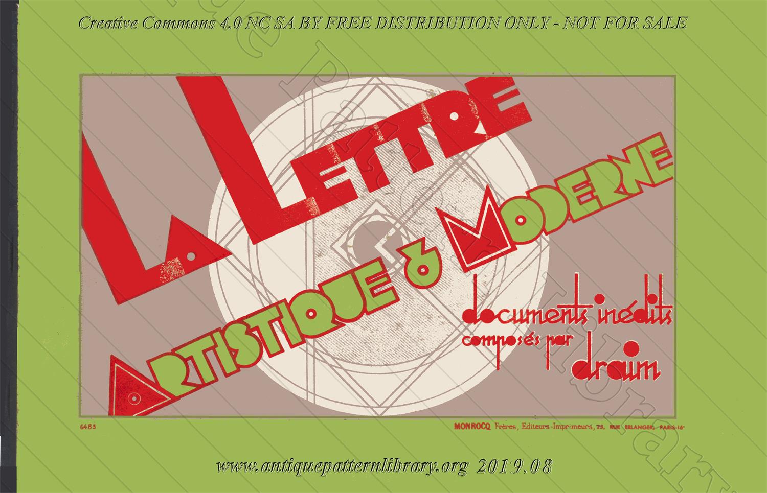 J-RD001 La Lettre Artistique & Moderne