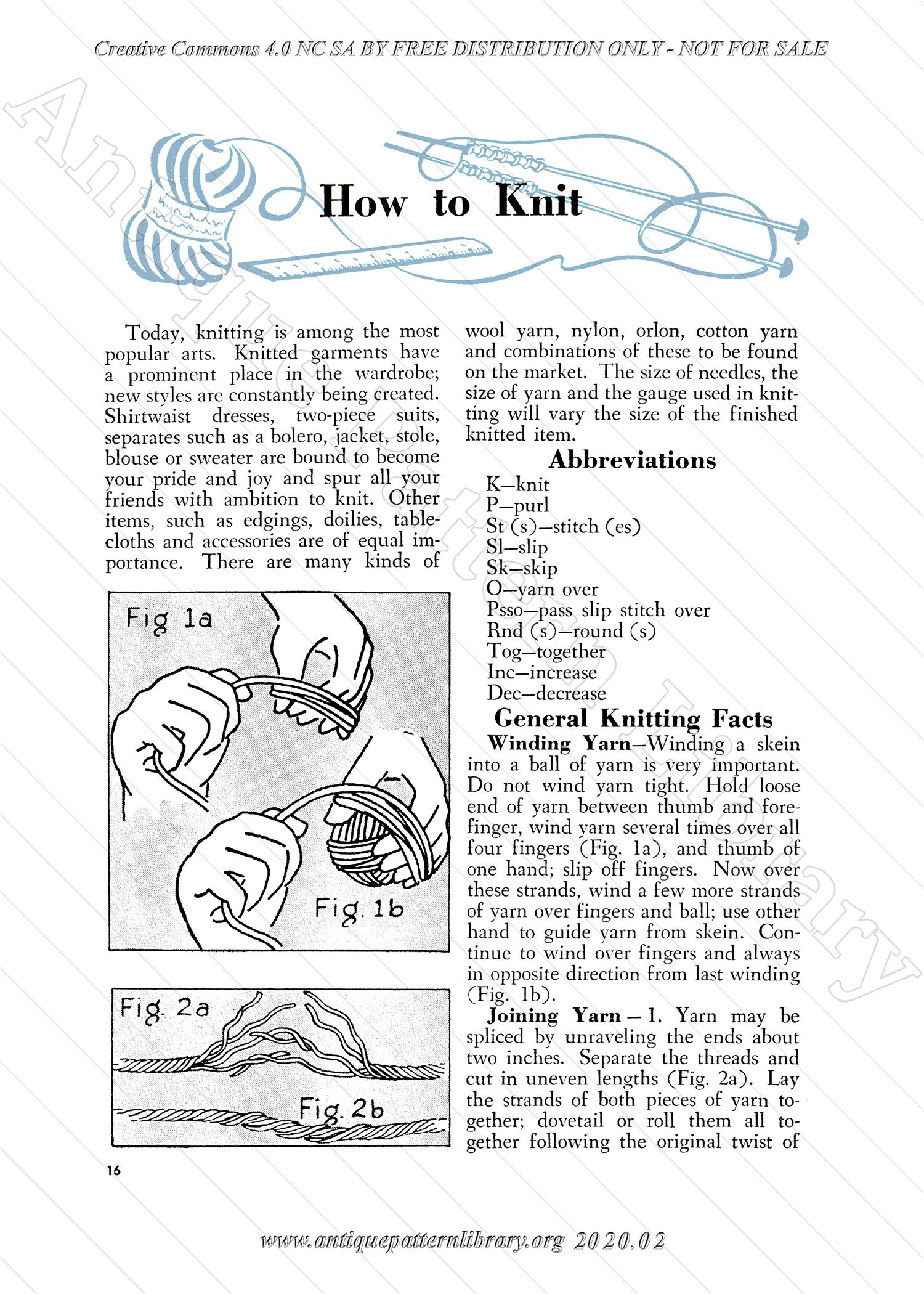 K-AK001 Aunt Ellen's How To Book on Needlework 
